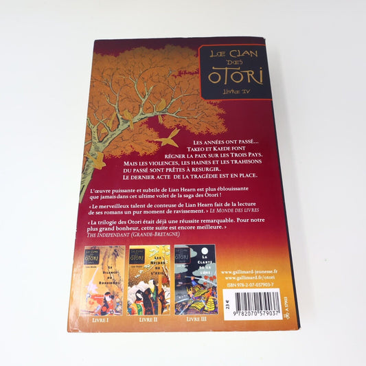 2007 Le Vol du Héron Lian Hearn Le Clan des Otori #4 Gallimard Français Livre PB