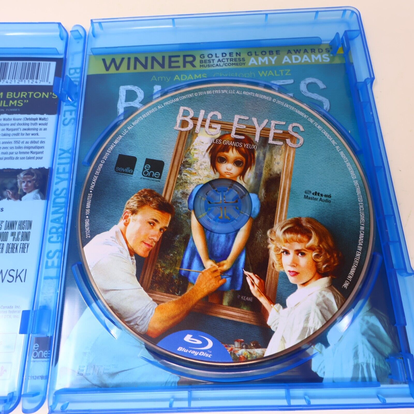Les Grands Yeux / Big Eyes Blu-ray 2015 Français English Tested NTSC Tim Burton