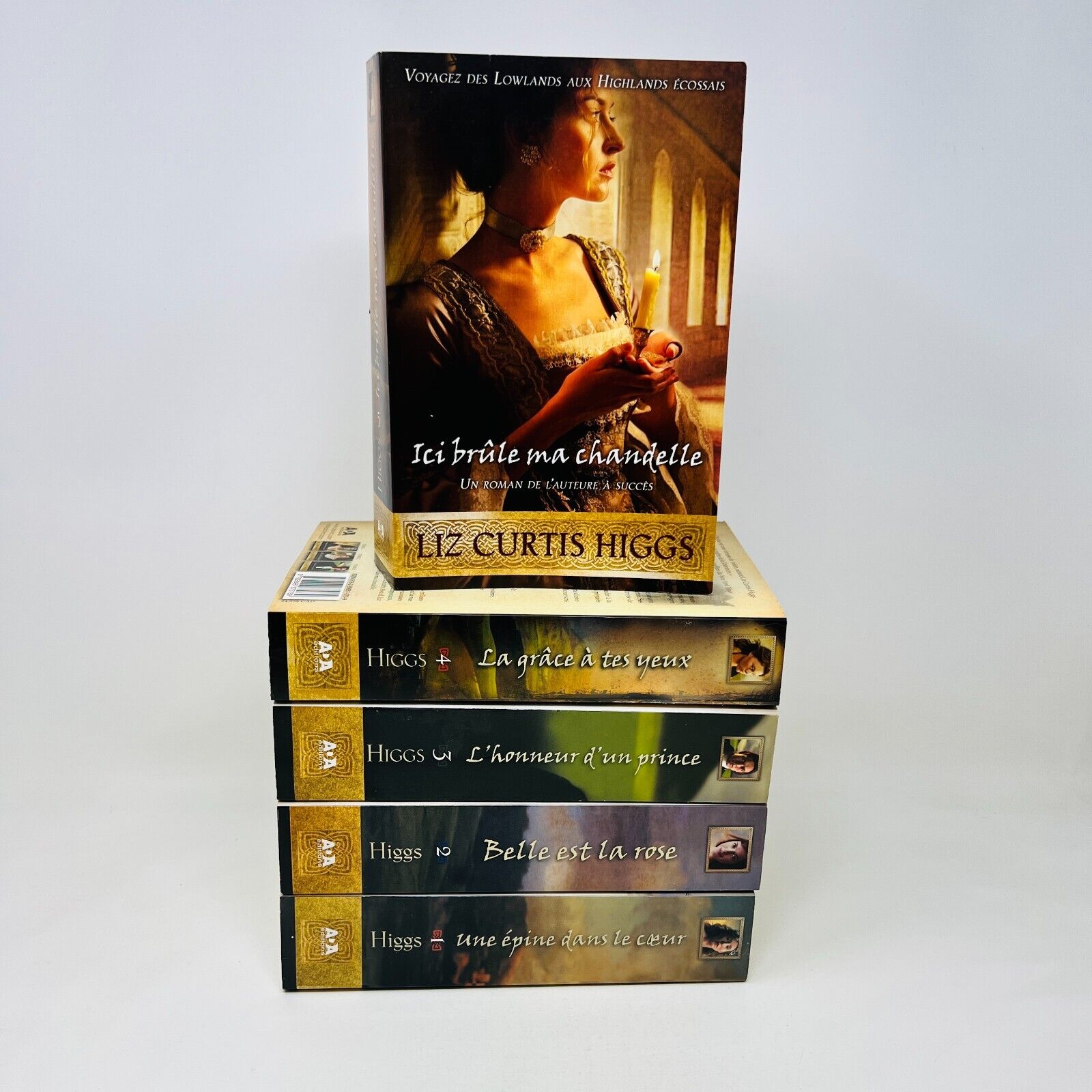 Les Lowlands Écossais 1-5 de Liz Curtis Higgs Lot Livres Ada Épine dans le Coeur