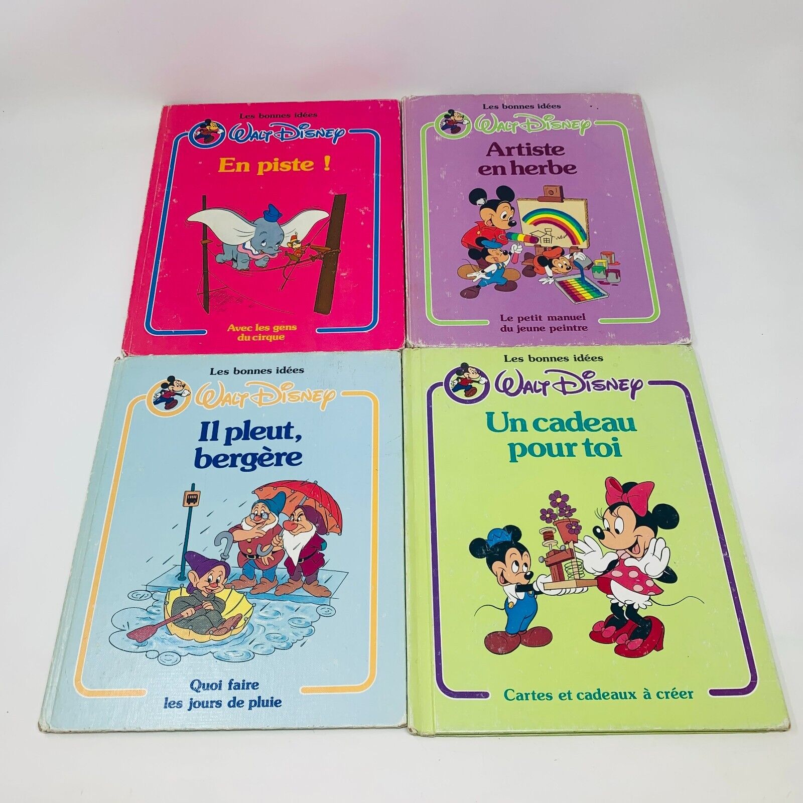 8x Les Bonnes Idées Walt Disney Things to Do French Français Enfants Livres 80s
