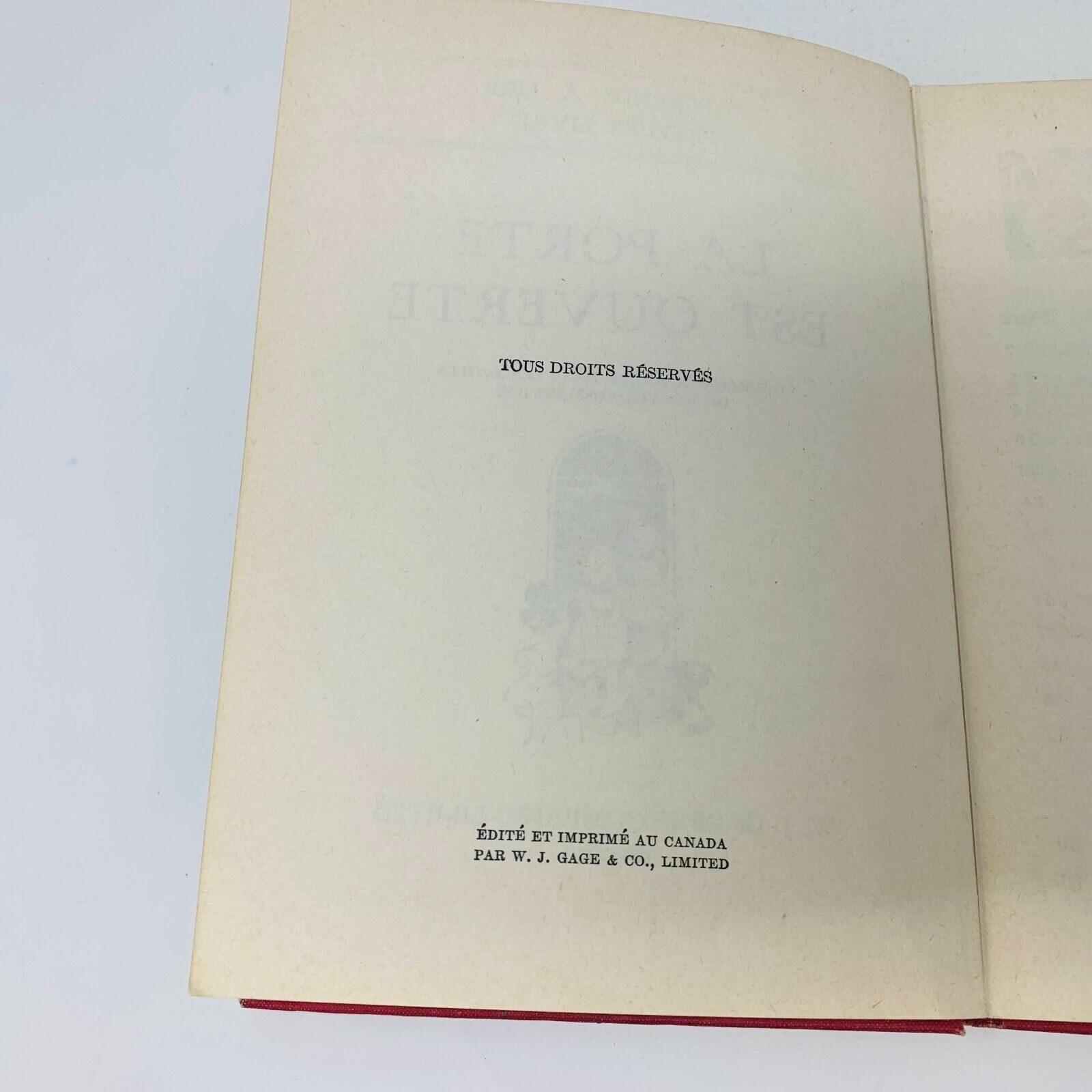 50's La Porte est Ouverte J'Apprends à Lire Premier Livre Cage Illustré Français