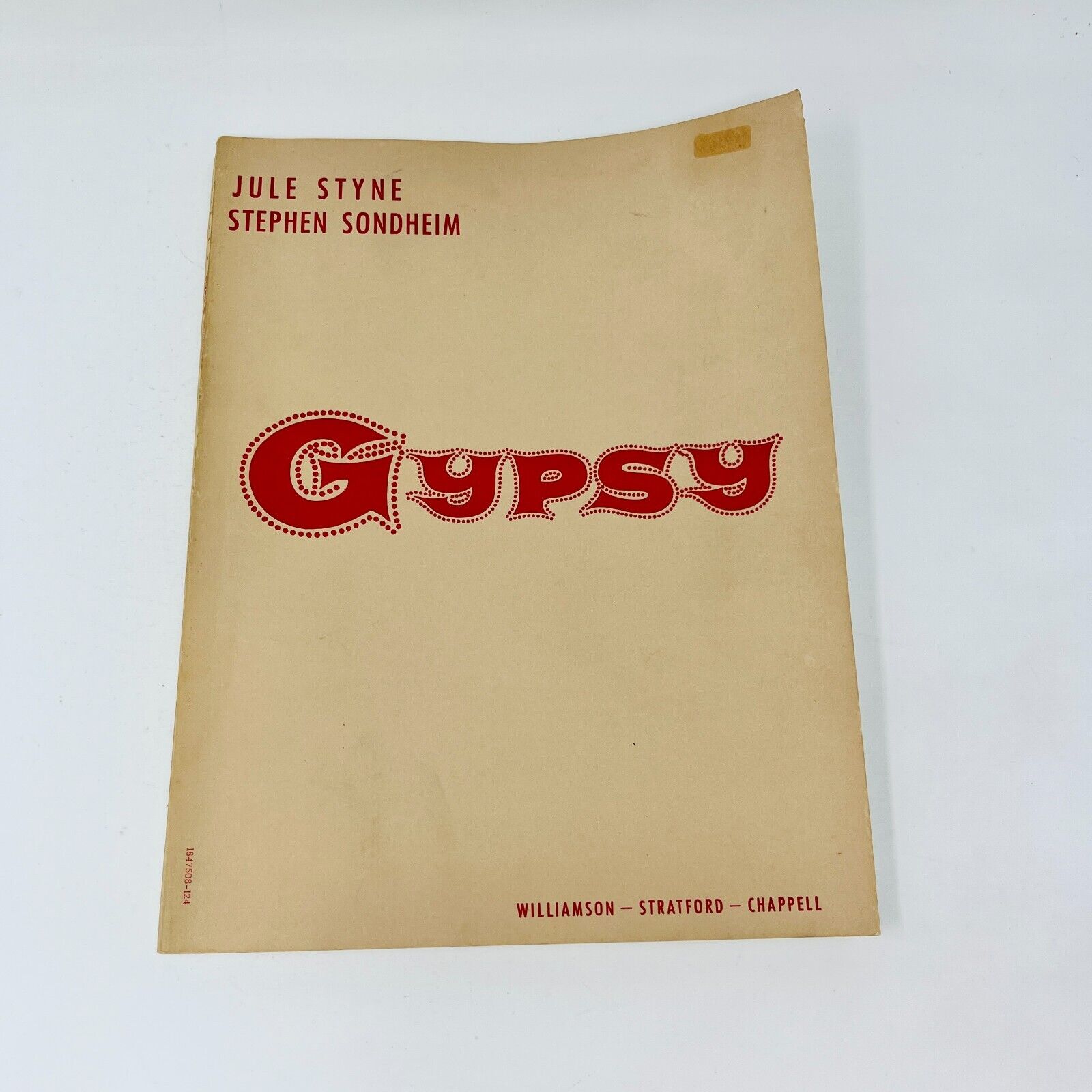Gypsy Vocal Score Jule Styne/Stephen Sondheim PB Williamson Stratford Chappel