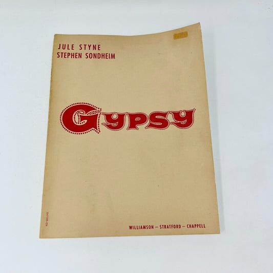 Gypsy Vocal Score Jule Styne/Stephen Sondheim PB Williamson Stratford Chappel