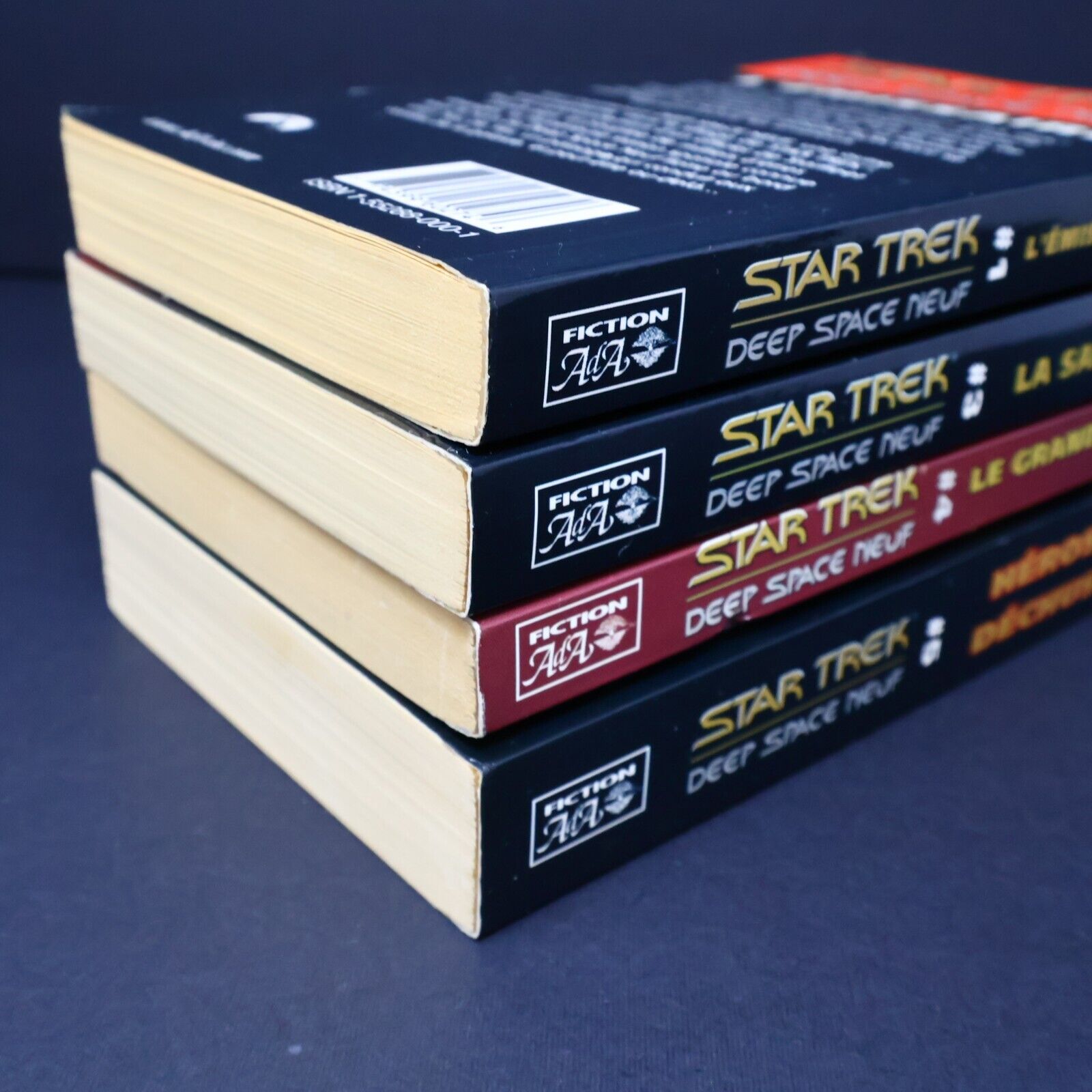 Lot 4 Livres Star Trek #1 3-5 Deep Space Neuf Science-Fiction ADA Français PB