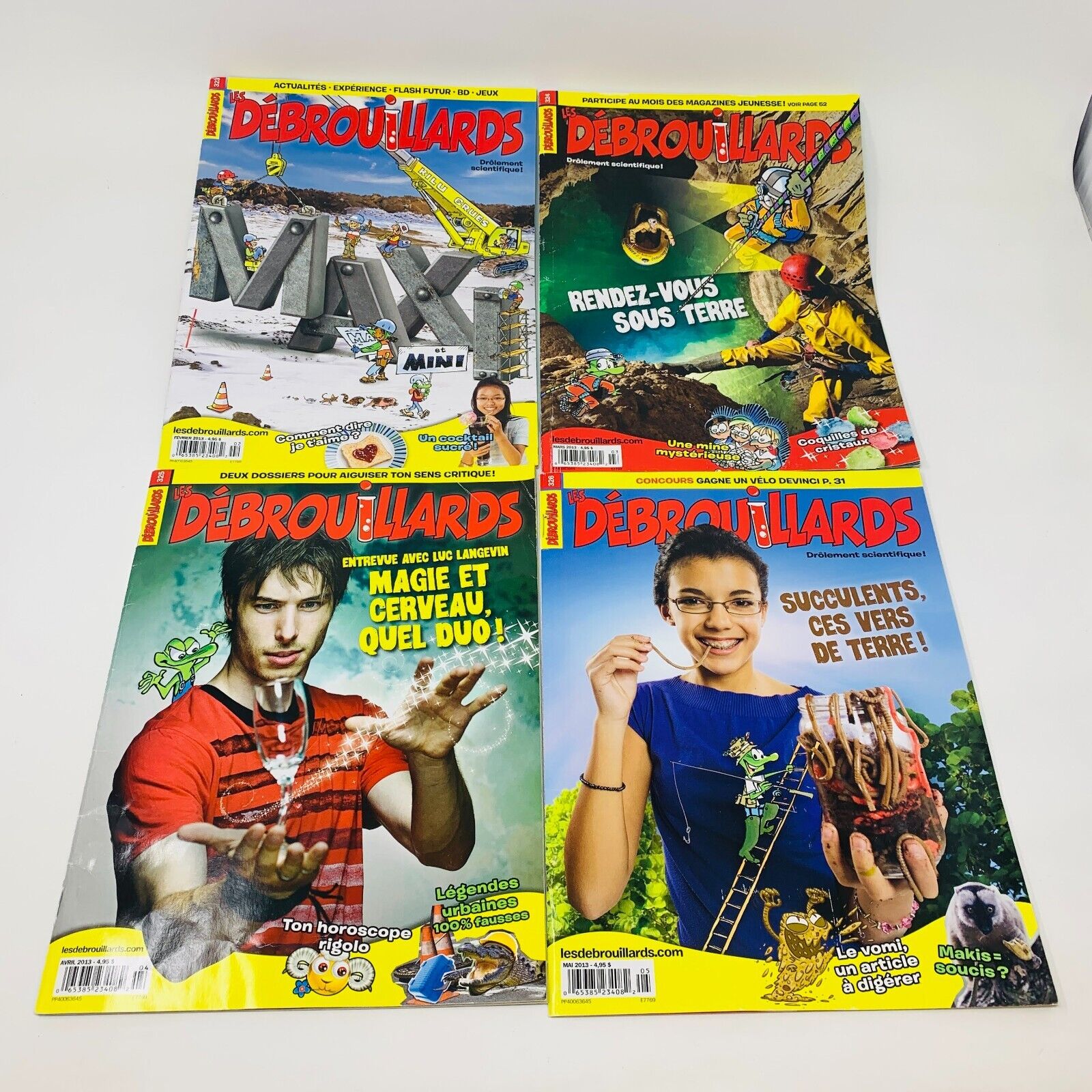 26x Les Débrouillards Magazines Enfants Français 2012-15 Années Incomplètes Lot