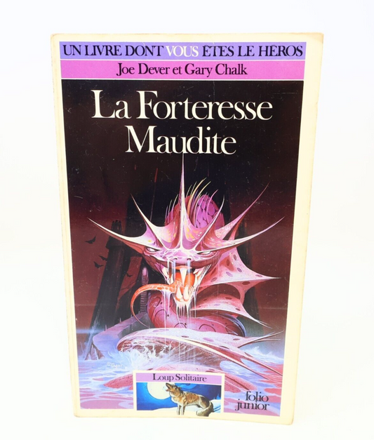 1987 La Forteresse Maudite Loup Solitaire #7 de Joe Dever Gary Chalk LDVELH PB