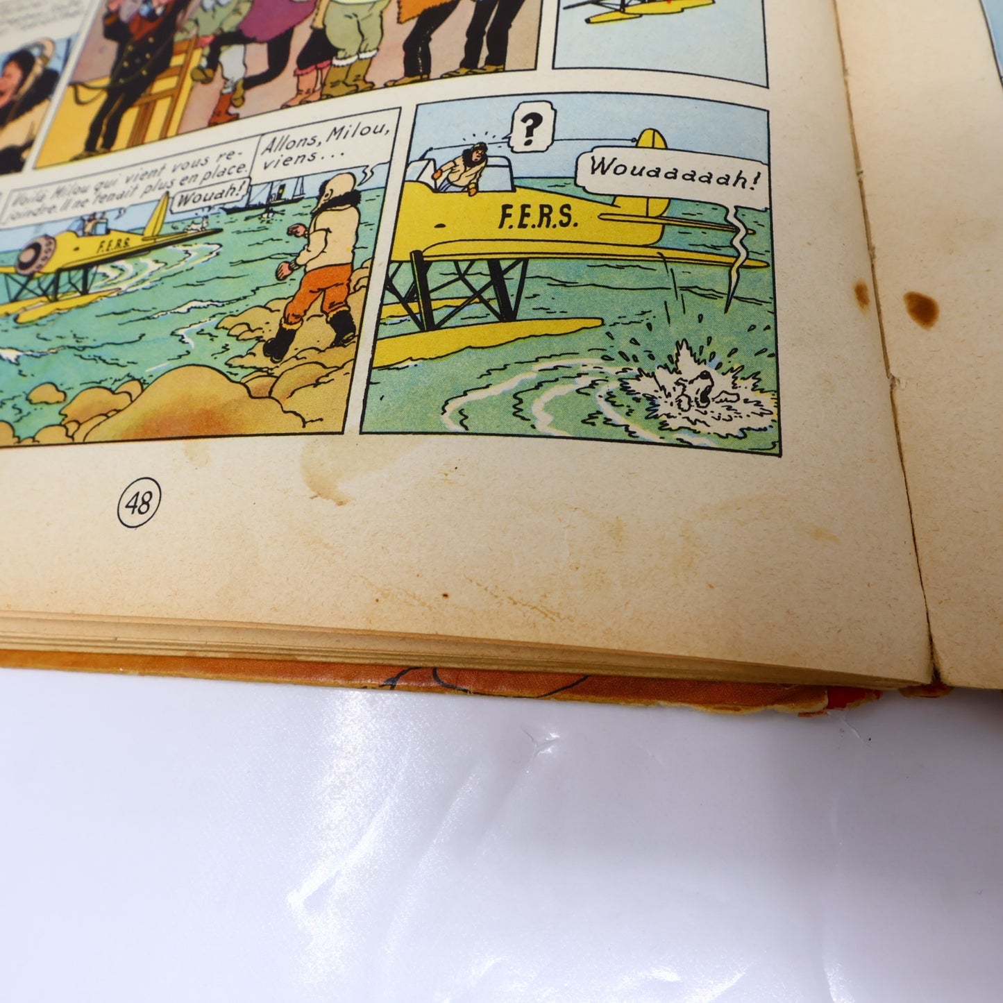 Tintin L'Étoile Mystérieuse Hergé Casterman 1954 HC B9 Belgique Français/French