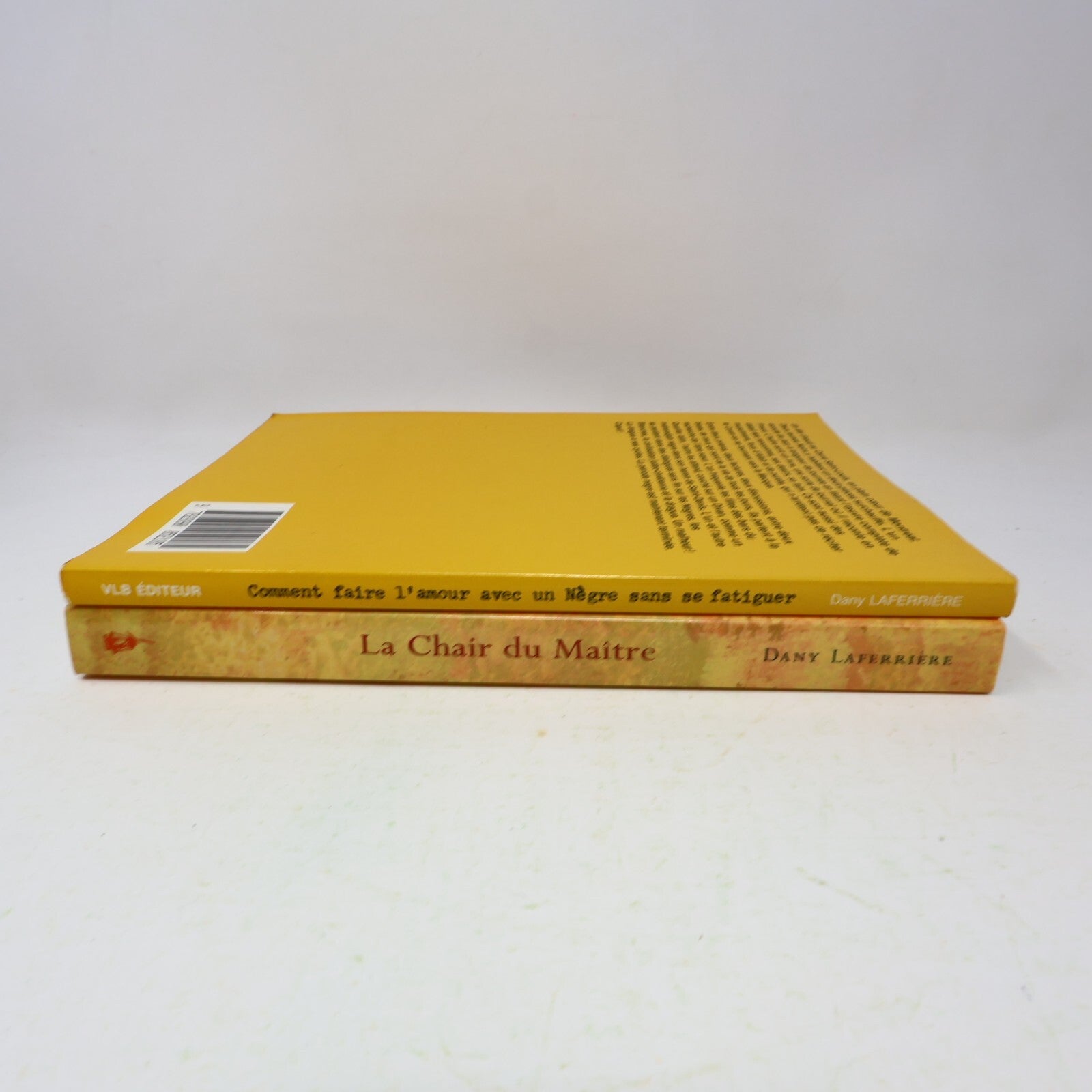 Dany Laferrière Lot 2 Livres Comment Faire l'Amour à Un/Chair du Maître Roman PB