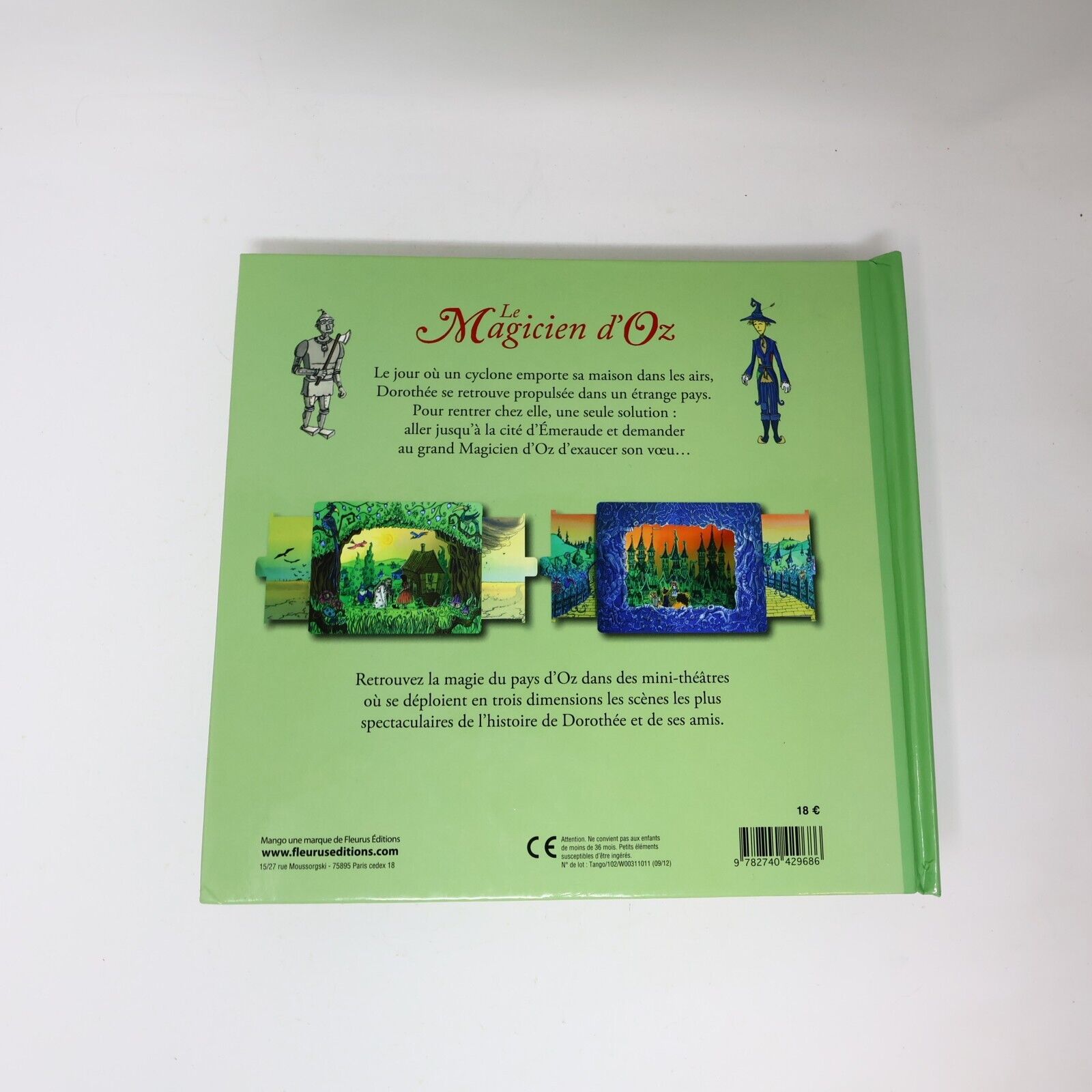 2012 Le Magicien d'Oz Livre-Théâtre 3D The Wizard of Oz Lyman Frank Baum French