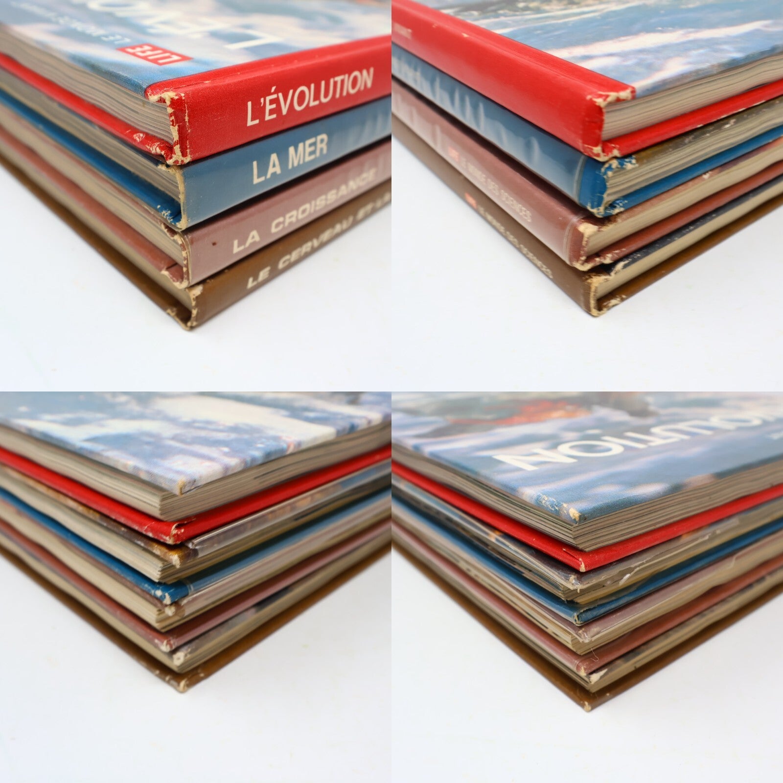 Life Le Monde Vivant/des Sciences Croissance Évolution Lot 4 Livres Français HC