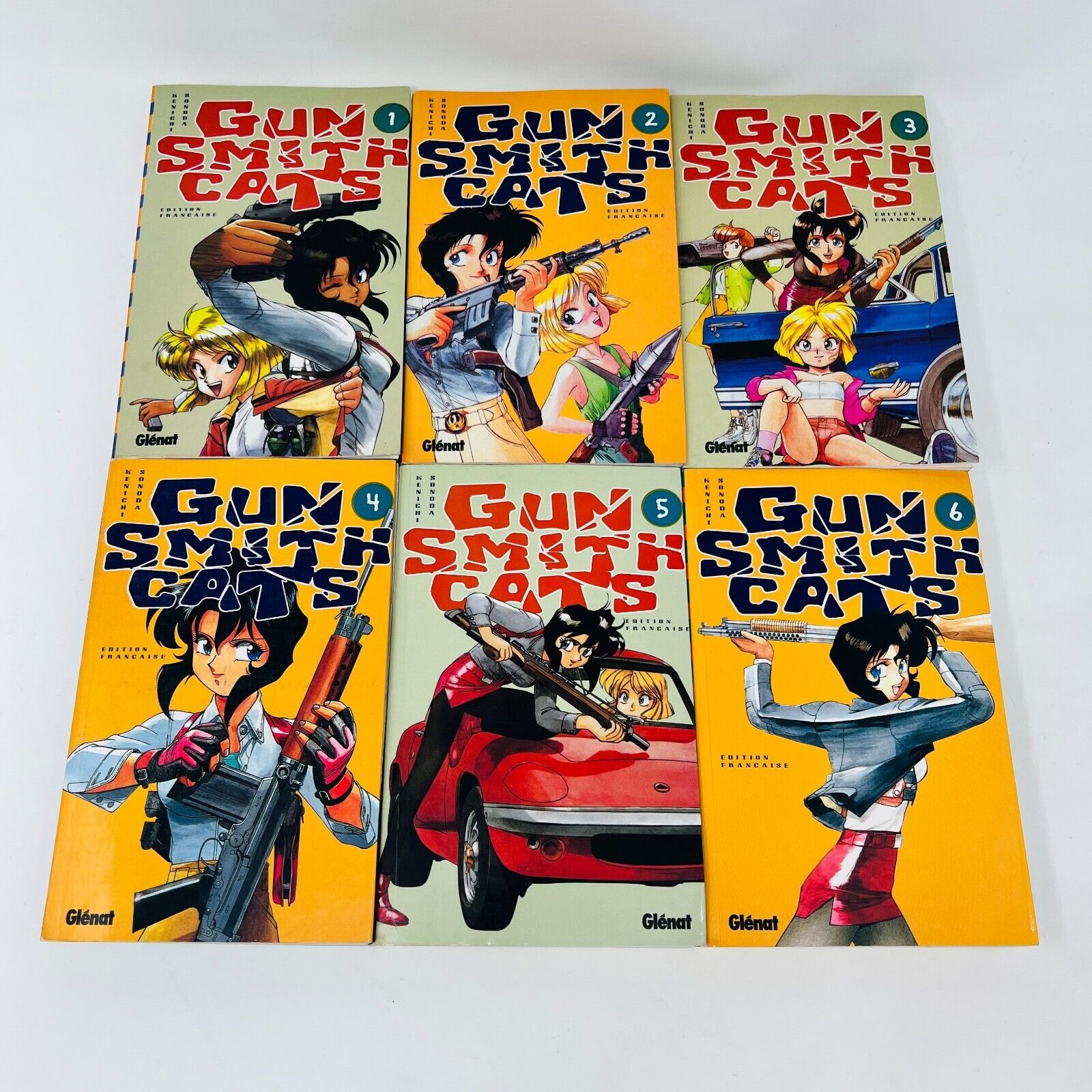 Gunsmith Cats #1-8 de Kenichi Sonoda Série Glénat Complète Français Lot Mangas