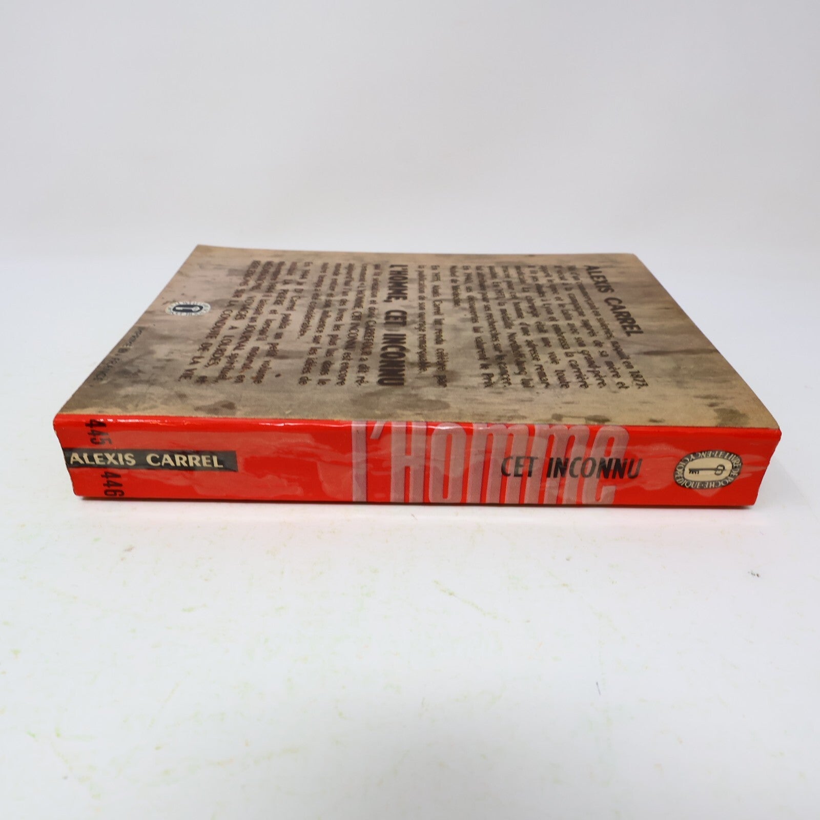 1966 L'Homme Cet Inconnu Alexis Carrel Poche Sciences Biologie Médecine Français