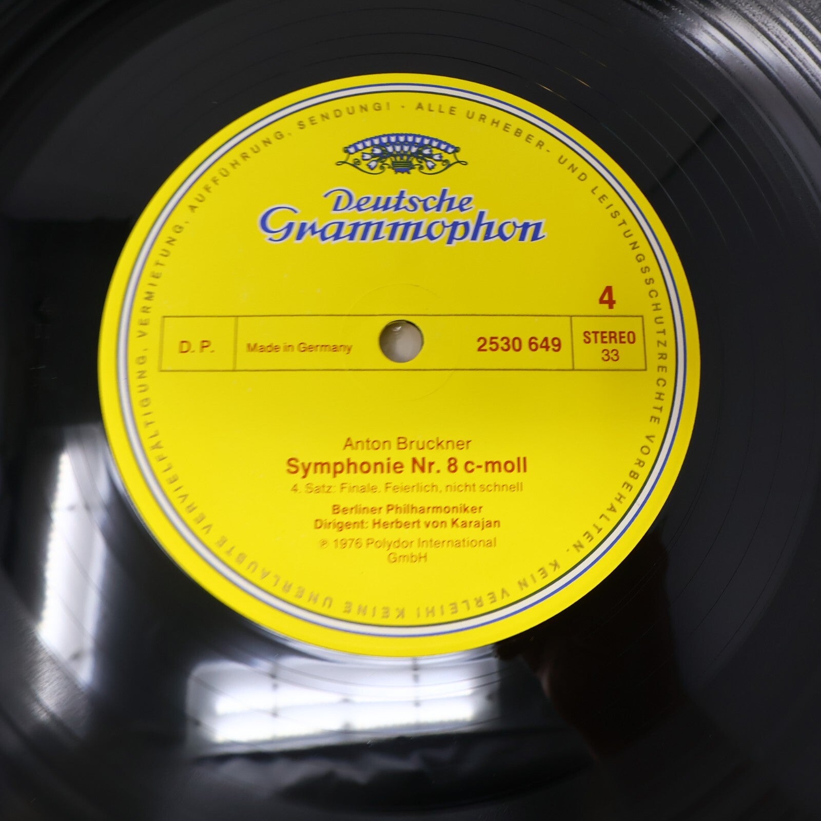 Herbert Von Karajan Anton Bruckner Symphonie #8 Berliner 2x LP Record 2707 085