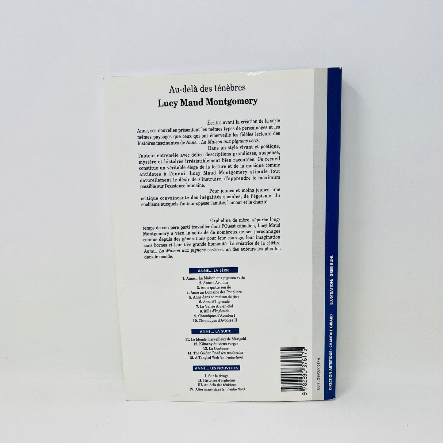1993 Au-Delà des Ténèbres de Lucy Maud Montgomery Québec/Amérique en Français