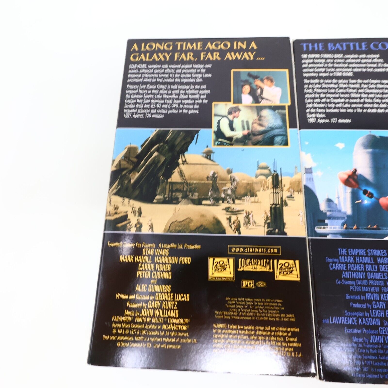 Star Wars Trilogy VHS Special Platinum Widescreen Edition Tested Fox Video 1997