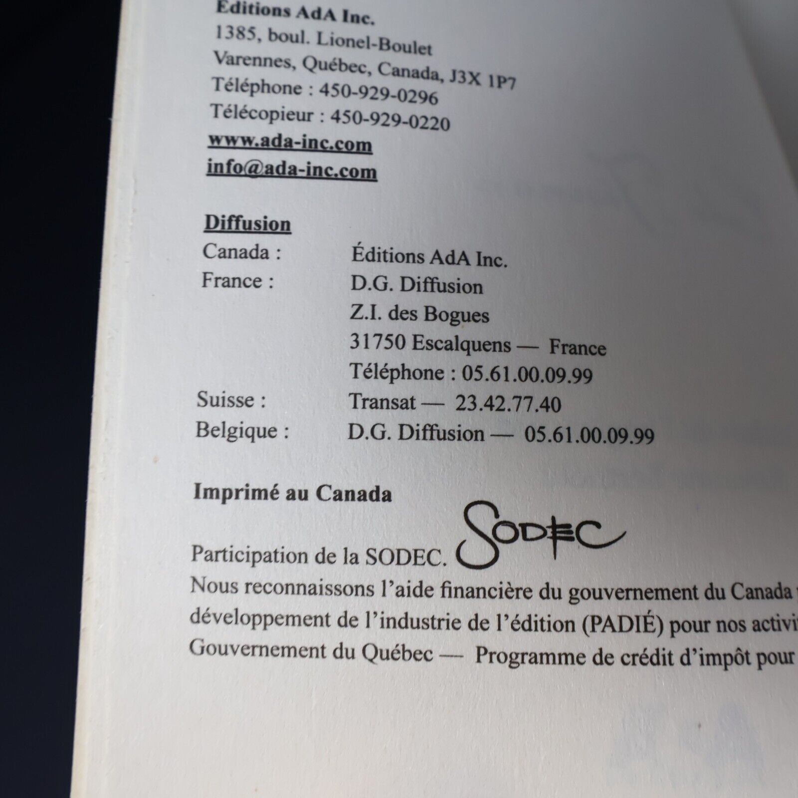 2010 Sorcière #4 Magye Noire de Cate Tiernan Sweep Éditions Ada Inc. Français PB