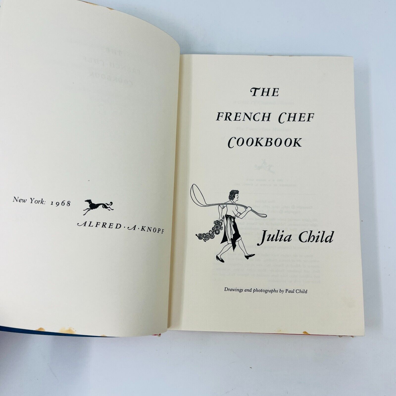 1968 The French Chef Cookbook by Julia Child Hardcover Alfred A. Knopf - No DJ