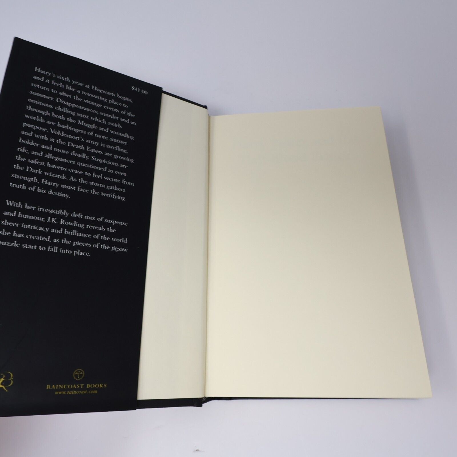 2005 Harry Potter and the Half-Blood Prince by J. K. Rowling Fantasy Black Cover