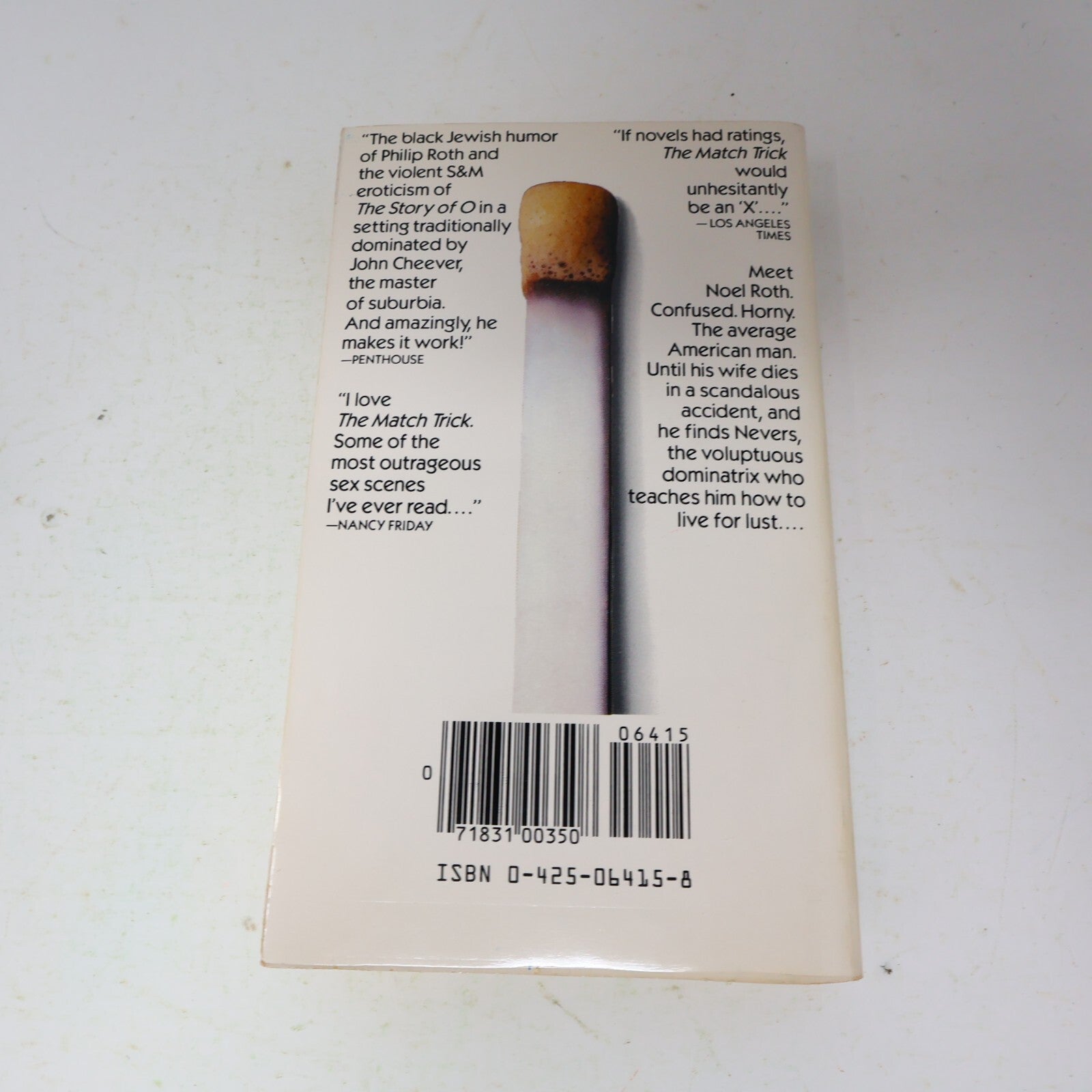 1984 The Match Trick Don Zacharia Berkley Eroticism Humor Paperback Book 80s PB