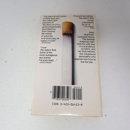 1984 The Match Trick Don Zacharia Berkley Eroticism Humor Paperback Book 80s PB