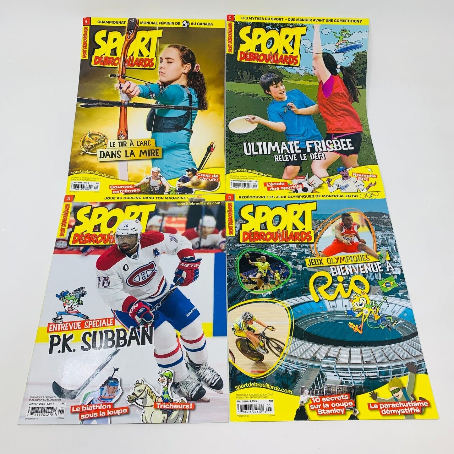 Sport Débrouillards 12 Magazines Enfants Français 2012-16 Années Incomplètes Lot