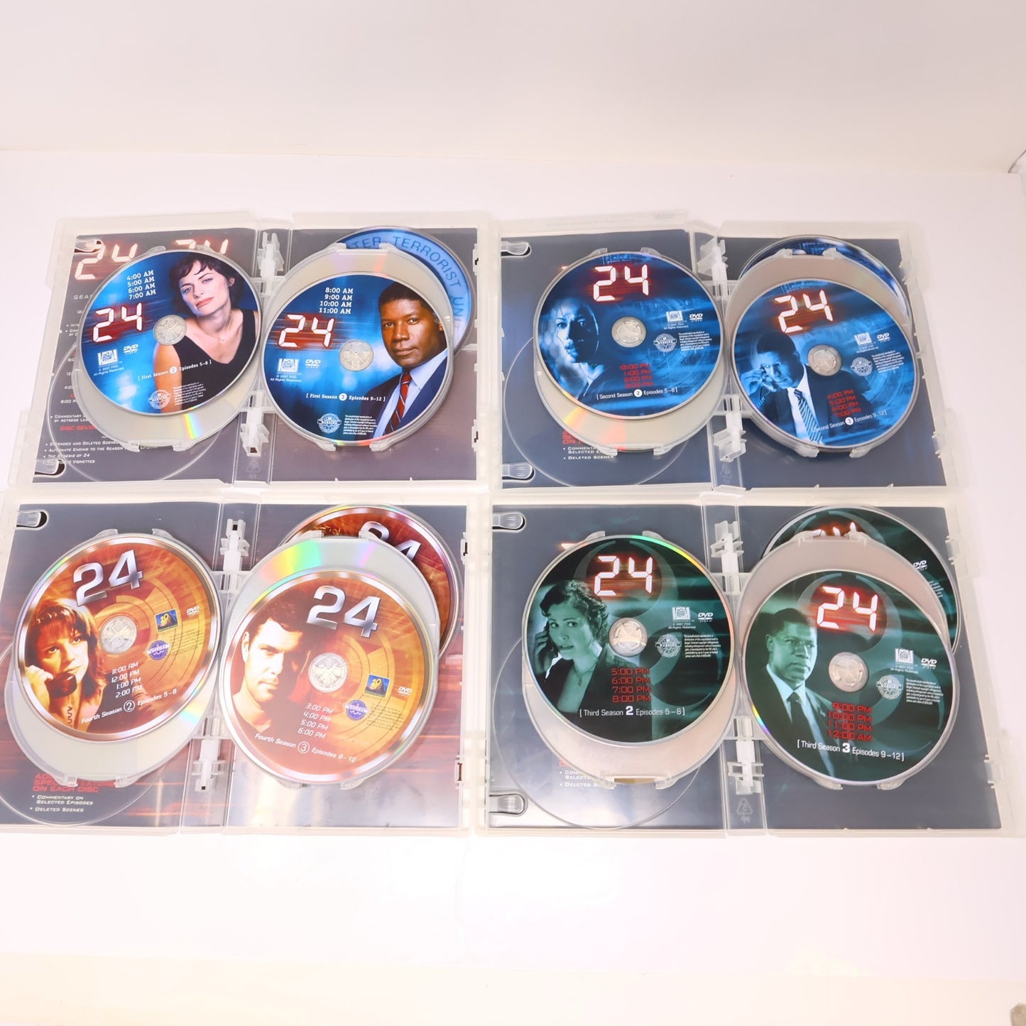 24 The Complete Series DVD Season 1-8 + Redemption + Bonus NTSC 56-Disc English