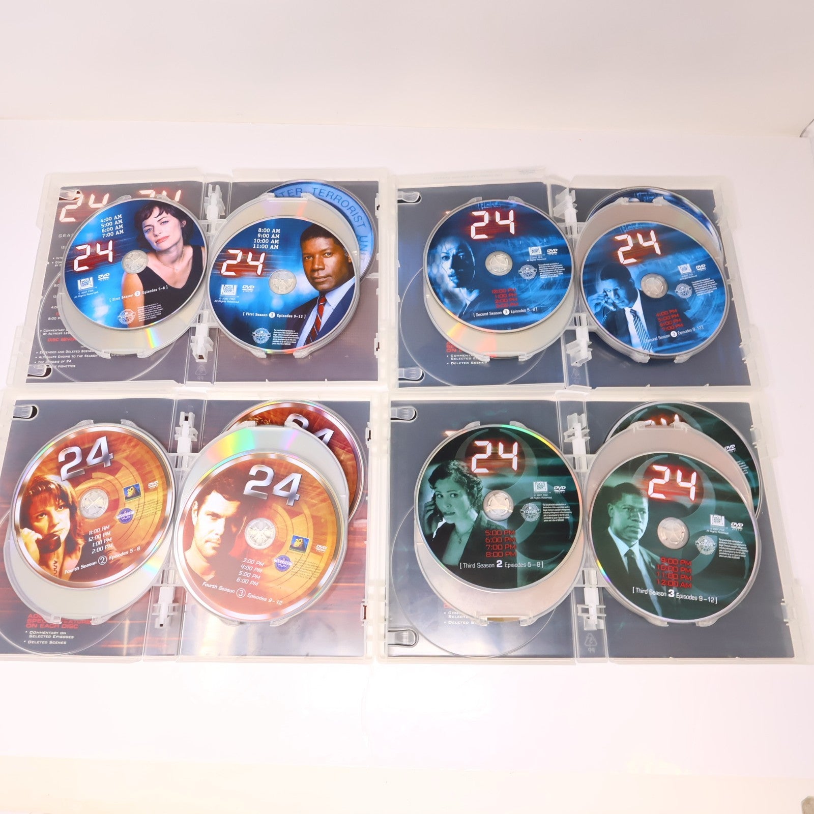 24 The Complete Series DVD Season 1-8 + Redemption + Bonus NTSC 56-Disc English