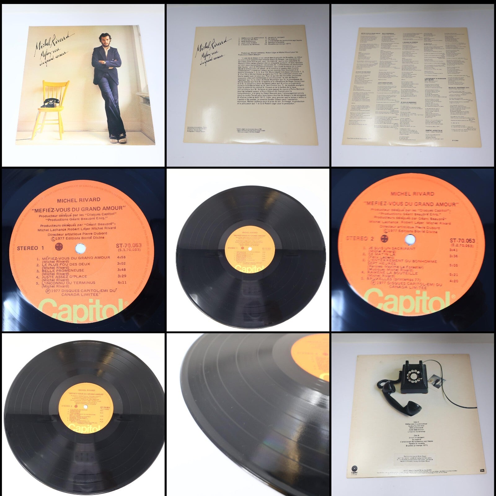 Beau Dommage/Michel Rivard Lot 3 Disques Vinyl Record Ou est Passé la Noce?
