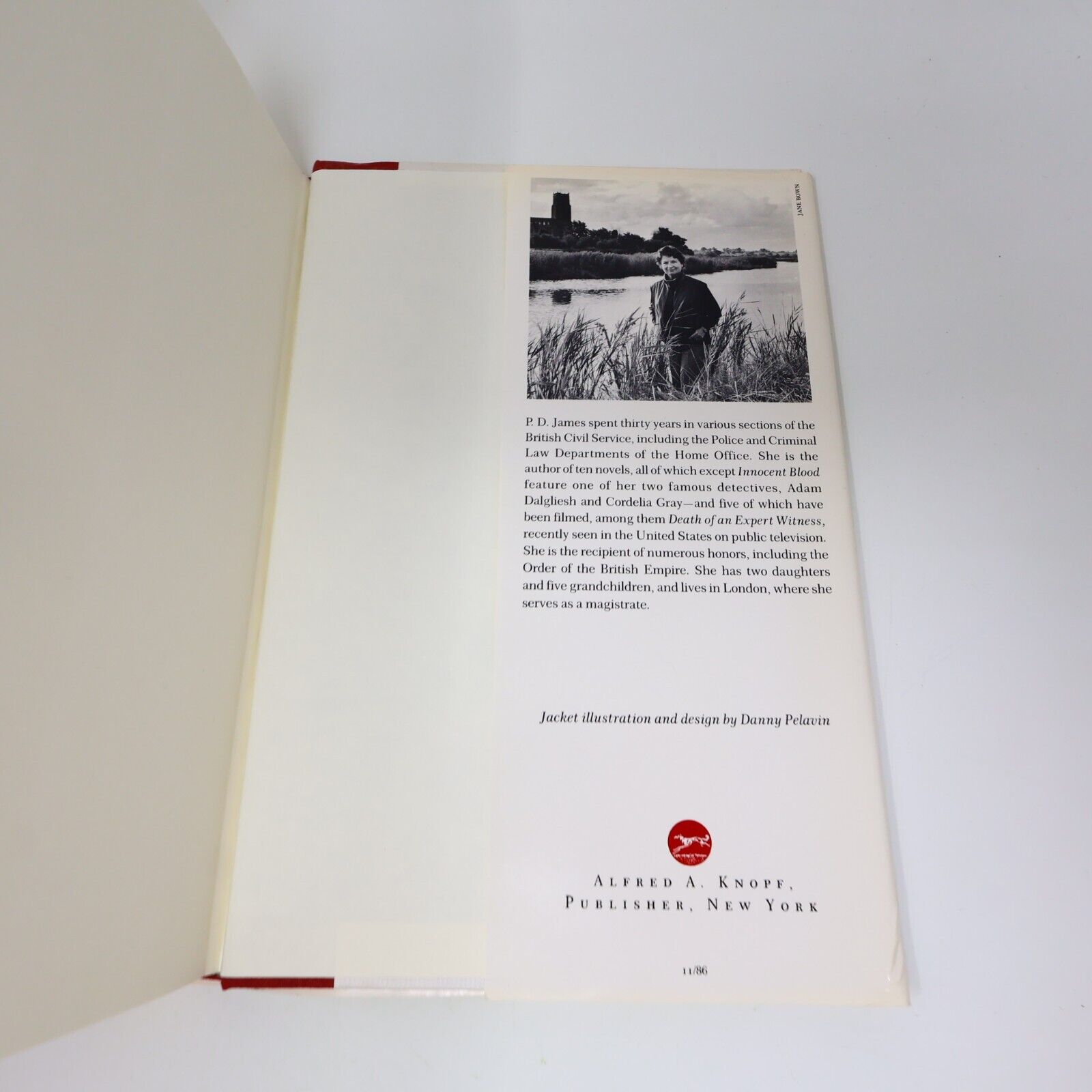 1986 A Taste For Death P. D. James Mystery Thriller Crime Knopf Hardcover Book