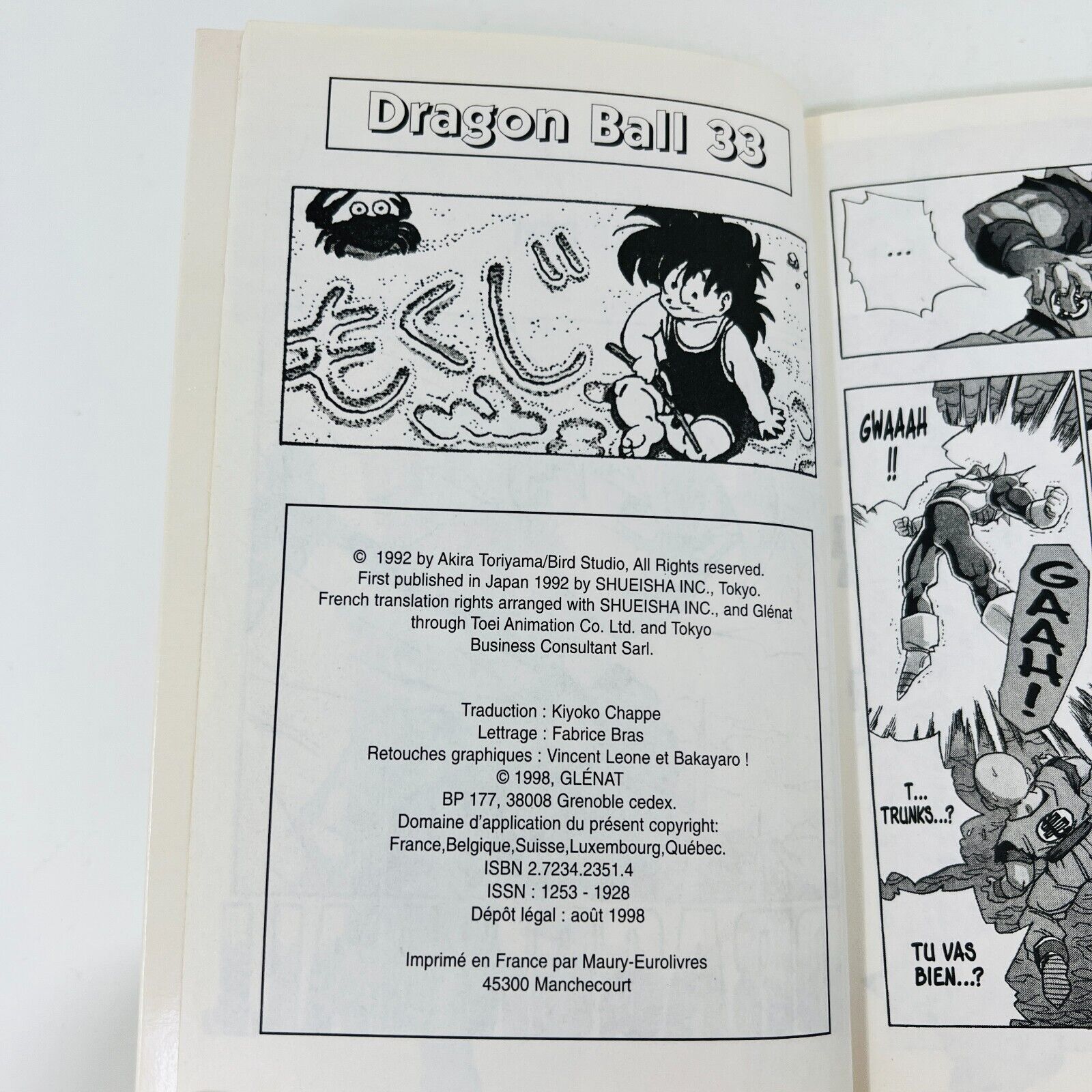 7x Dragon Ball Glénat #30-36 Lot Mangas Akira Toriyama Réunification 1998-99 PB