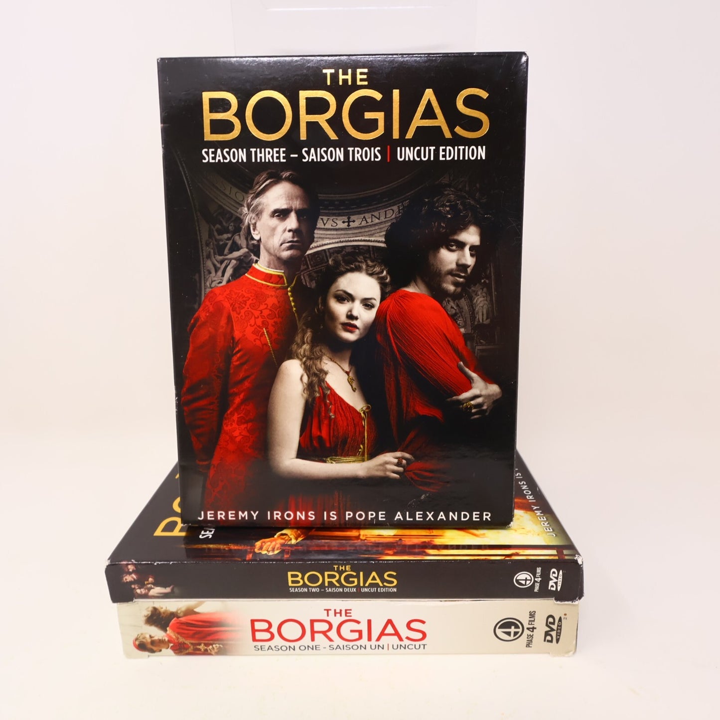 The Borgias Complete Series Uncut Season #1-2-3 DVD Set NTSC English & Français
