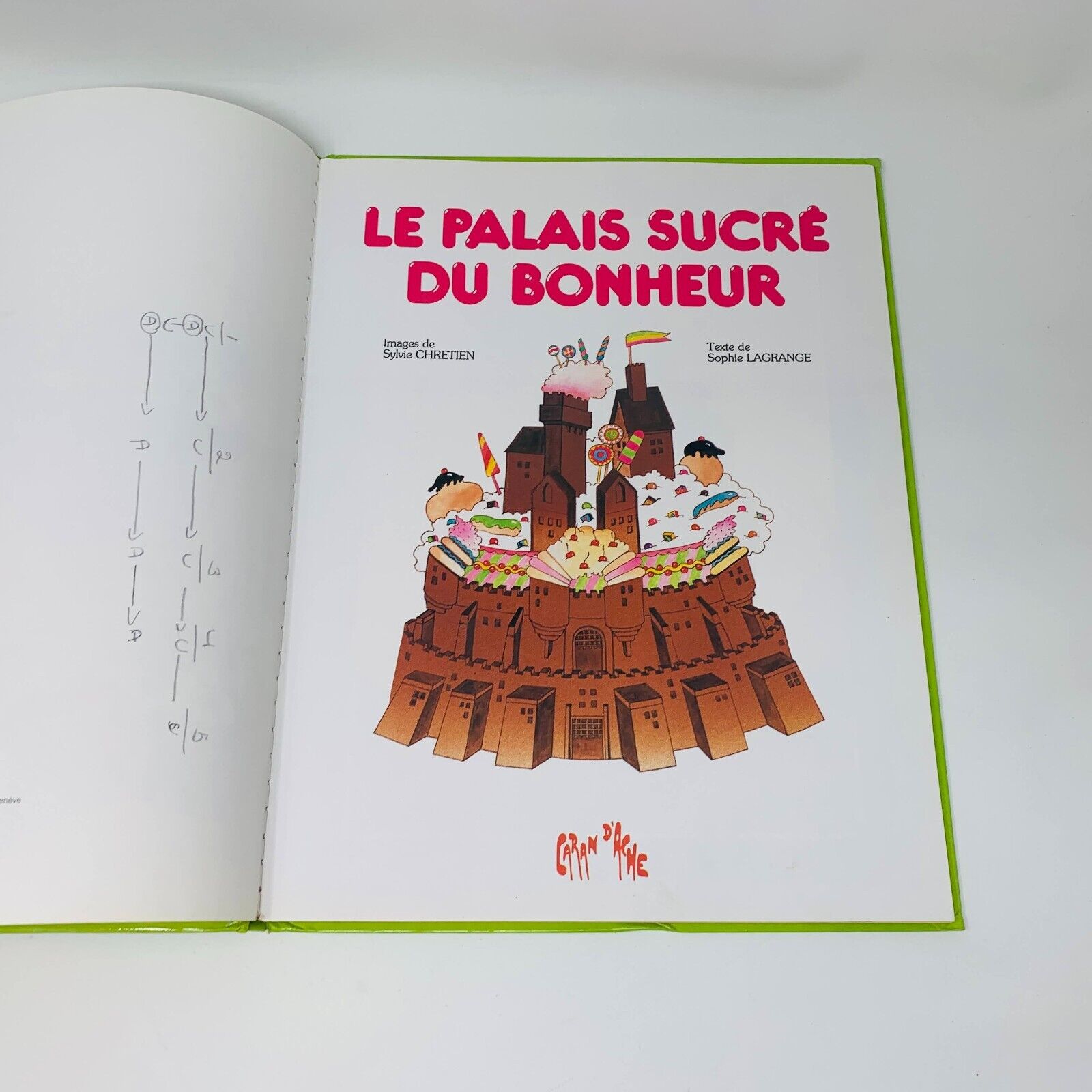 2x Caran D'Ache Mon Ami le Poney/Palais Sucré du Bonheur Lot Livres Enfants 80s