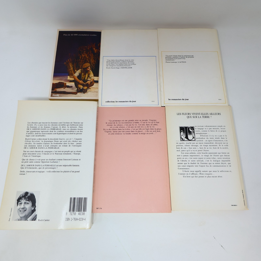 Roch Carrier Lot 6 Livres La Guerre Yes Sir!/Floralie ou Es-Tu? Roman Québec 80s