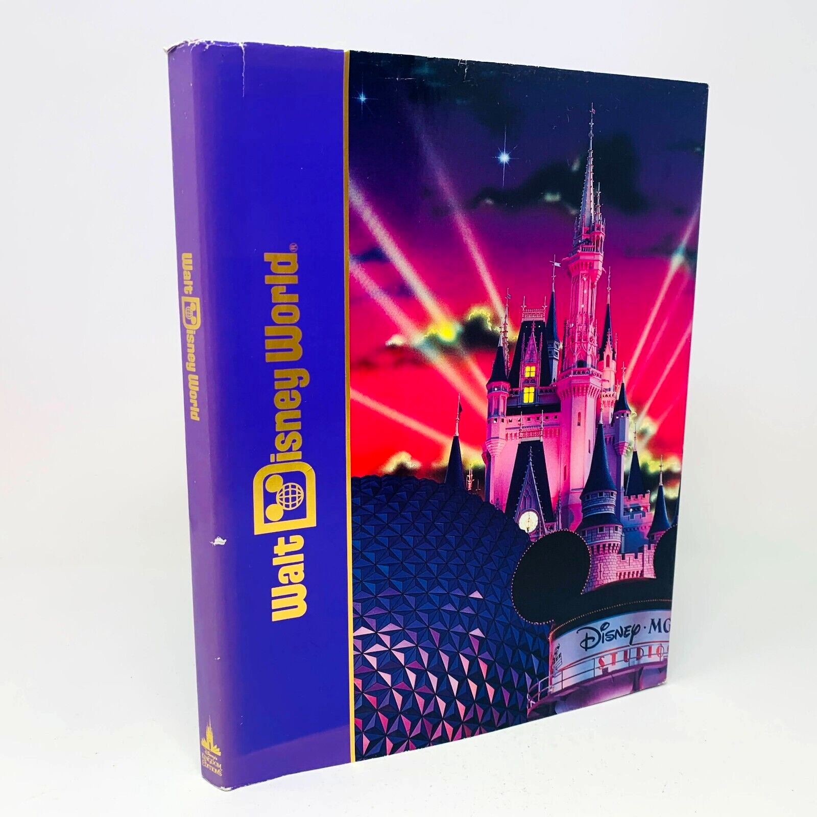 c1990s Walt Disney World Disney's Kingdom Editions Purple Theme Parks Hardcover