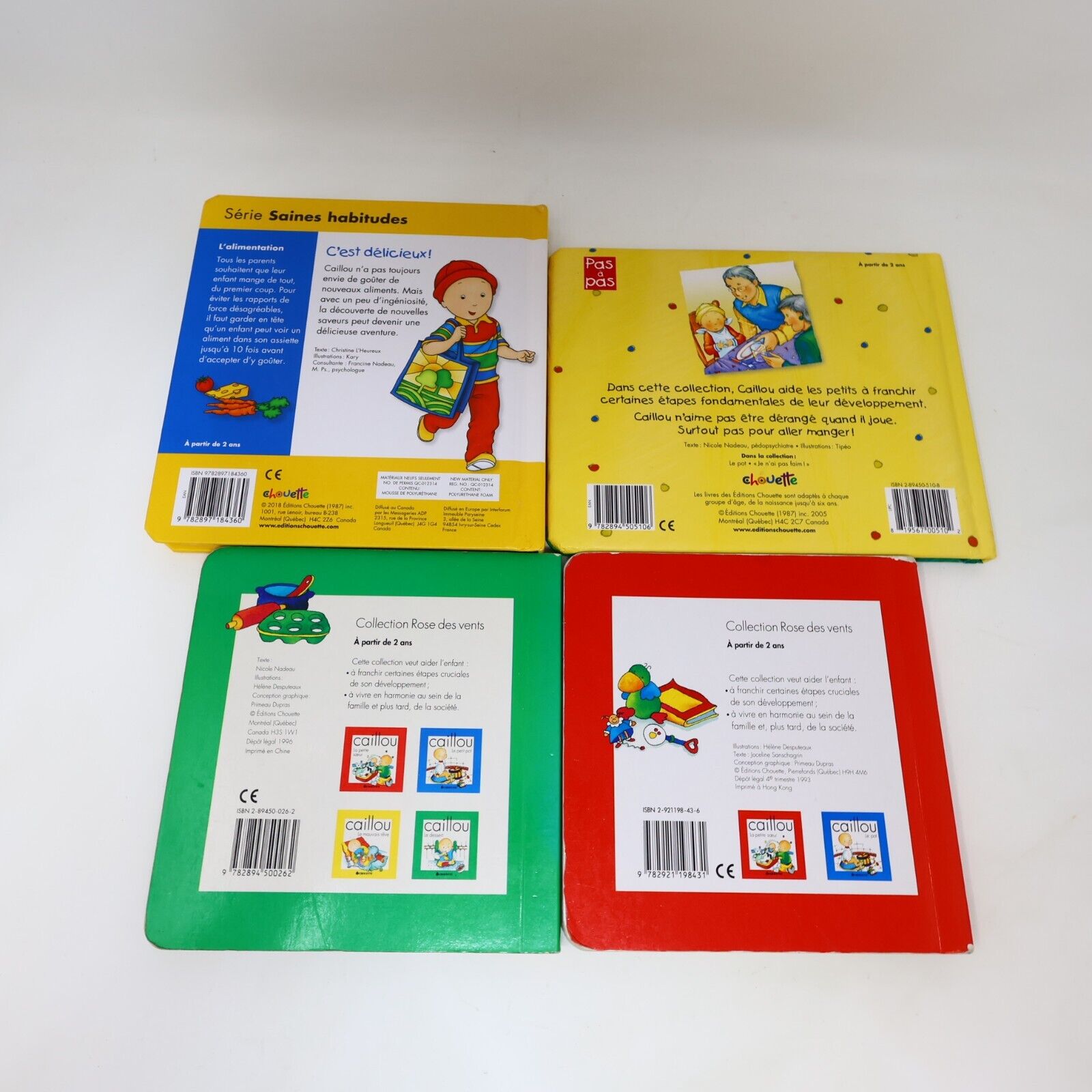 Lot 8 Livres Caillou Jeunes Enfants Chouette Français French Books