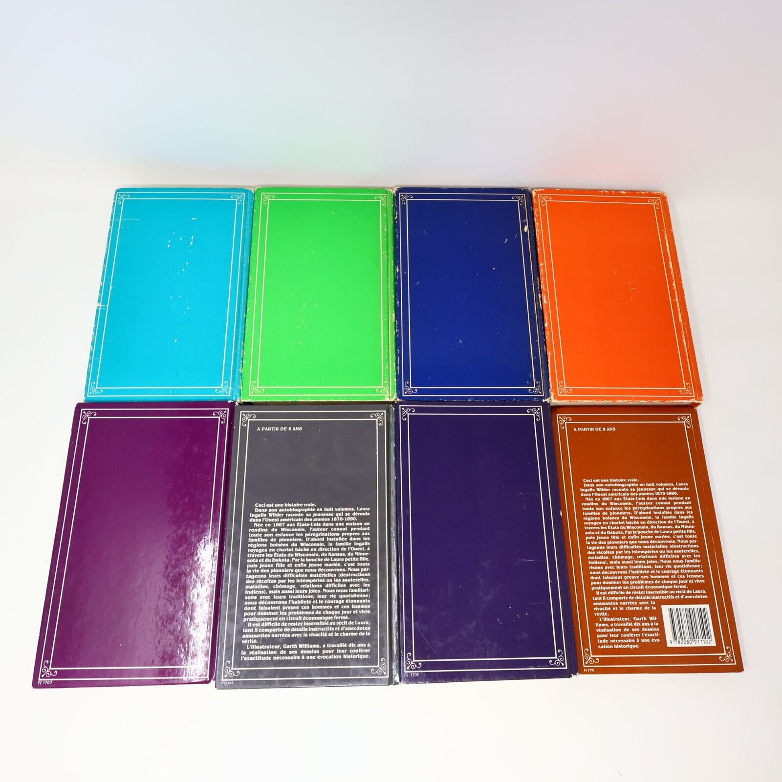 Lot 8 Livres La Petite Maison dans la Prairie #1-8 Laura Ingalls Wilder French