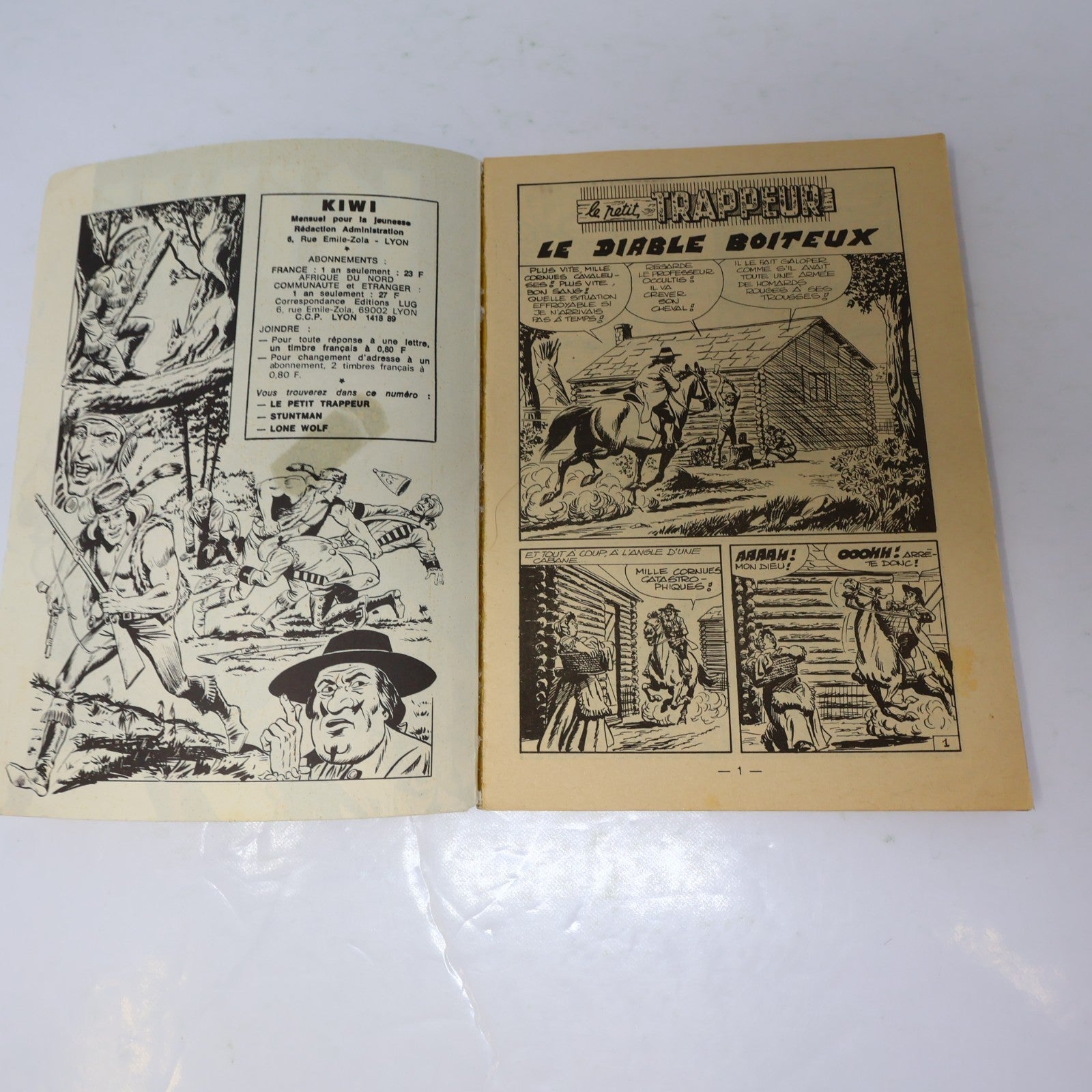 Tipi/Néro Kid/Kiwi/Yampa/Rodeo Lot 6 Bandes dessinées Western Français 1974-76