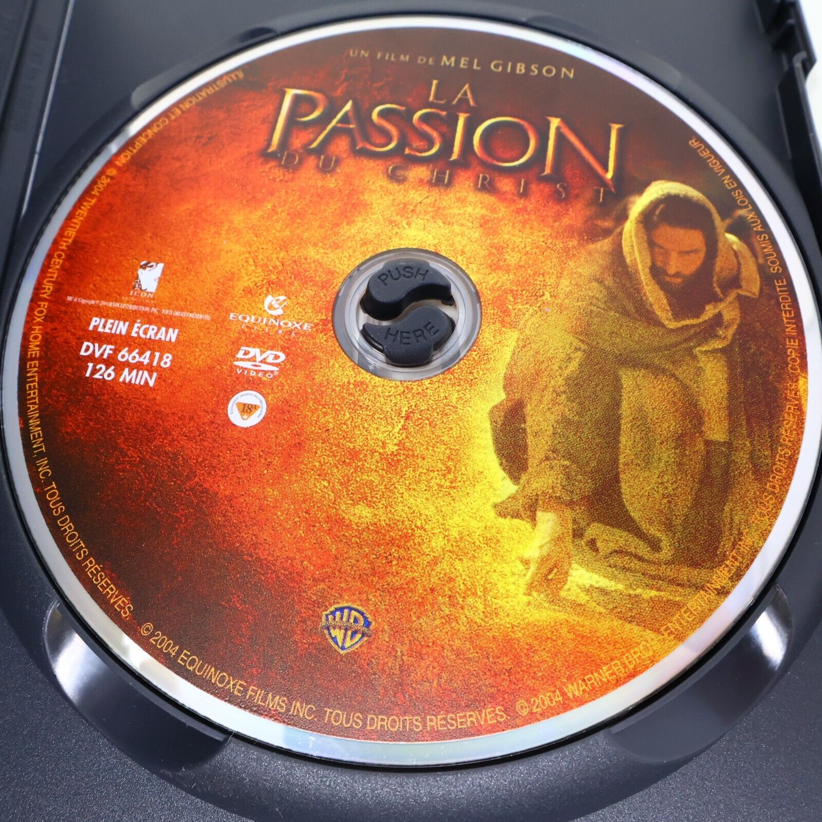 La Passion du Christ DVD Film de Mel Gibson Testé 4:3 Sous-Titres Français NTSC