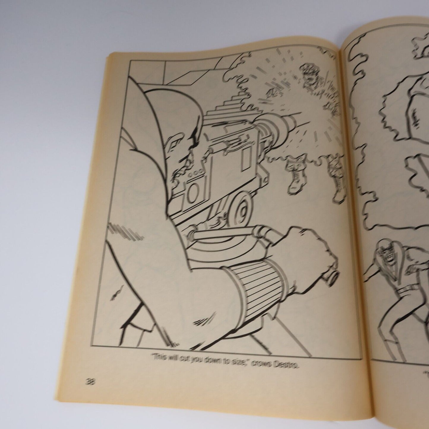 1988 The COBRA Shrinking Ray Coloring Book G.I. Joe by S.M. Ballard Paperback PB