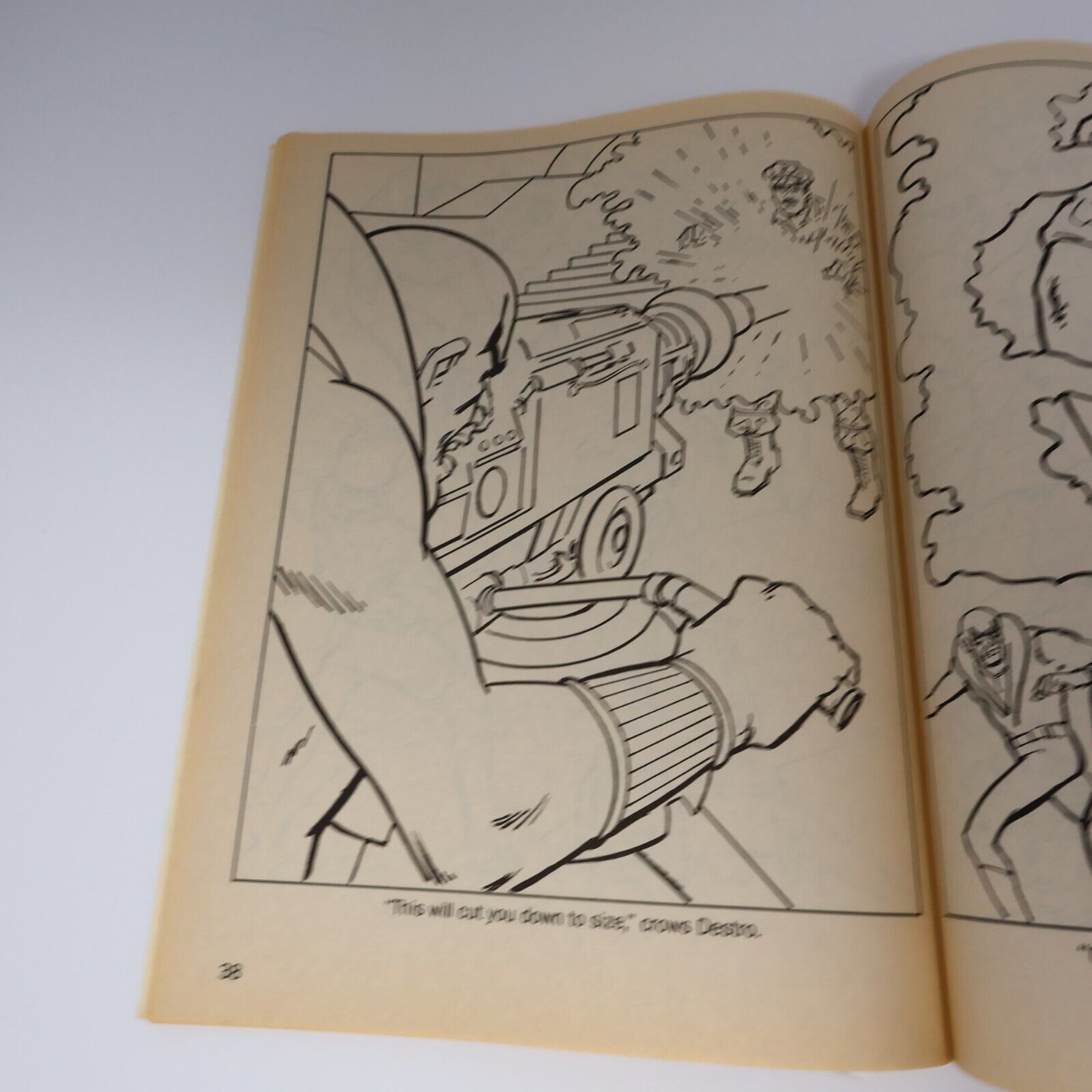 1988 The COBRA Shrinking Ray Coloring Book G.I. Joe by S.M. Ballard Paperback PB