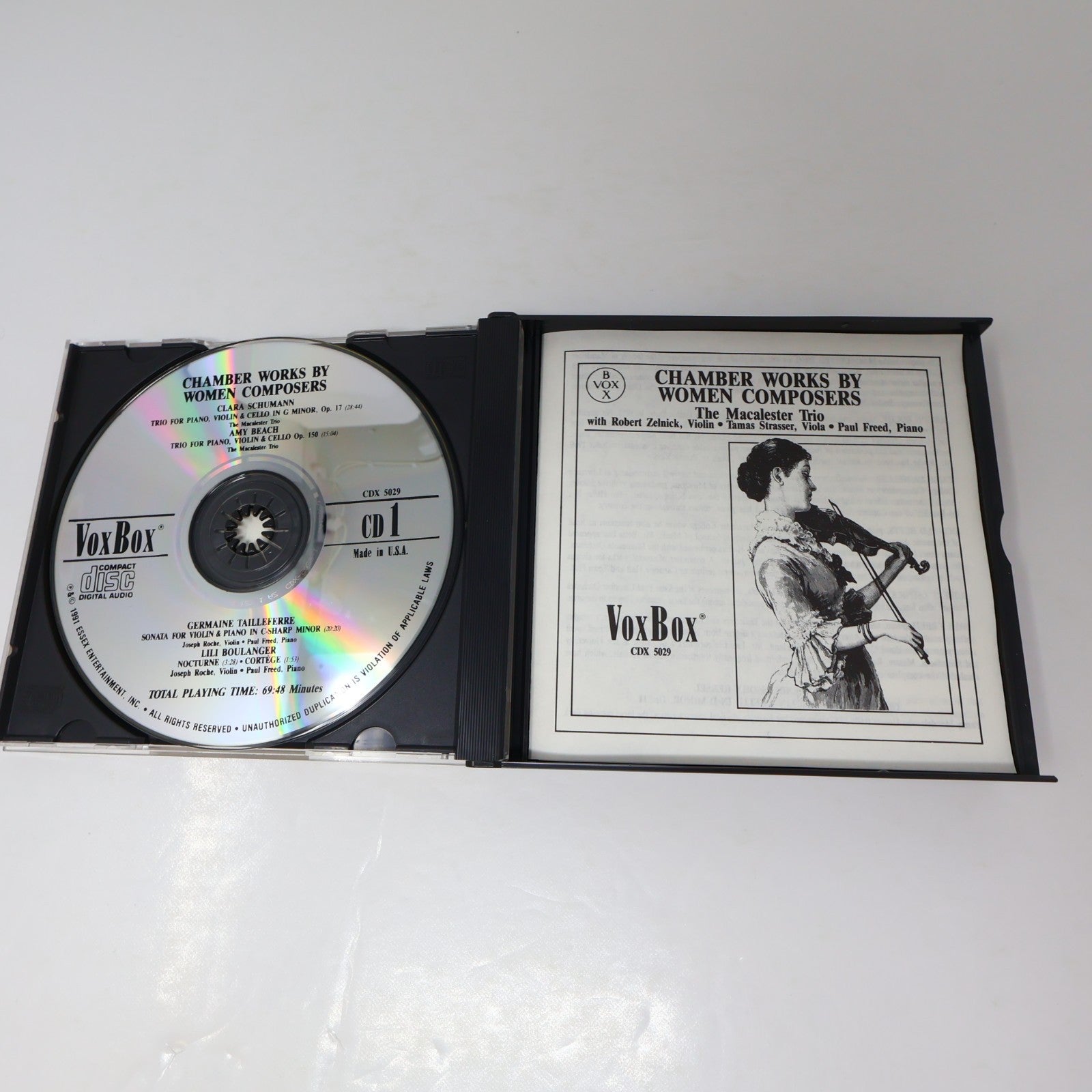 Chamber Works By Women Composers 2 CD Box Set Clara Schumann/Amy Beach/Carreño