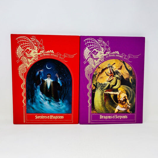 Dragons et Serpents/Sorcières Magiciens Lot Mondes Enchantés Time Life Français