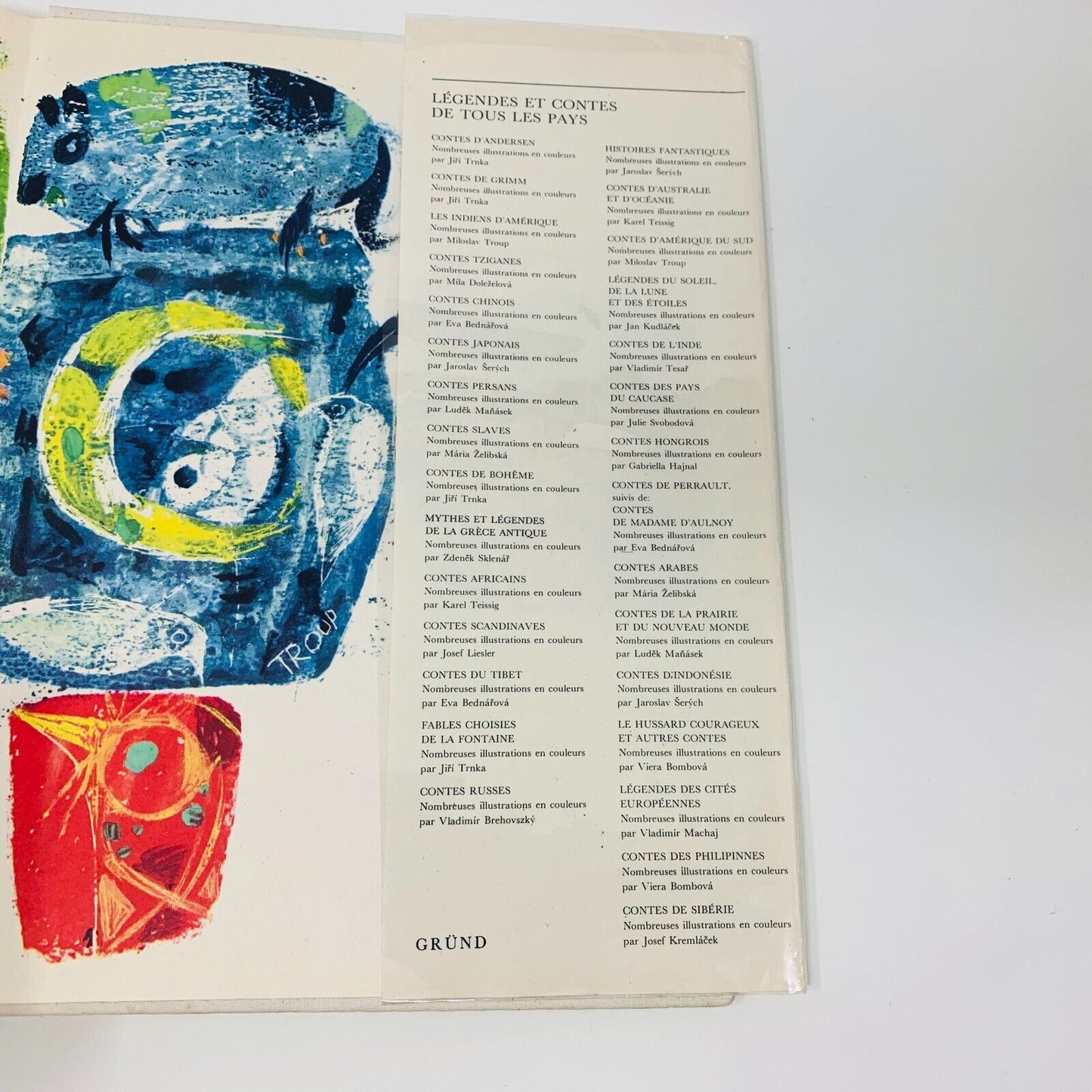 1980 Légendes et Contes des Indiens d'Amérique Grund Vladimir Hulpach Illustré