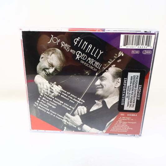 Finally Live in Stockholm CD Joe Pass/Red Mitchell EmArcy 1992 512 603-2 90s