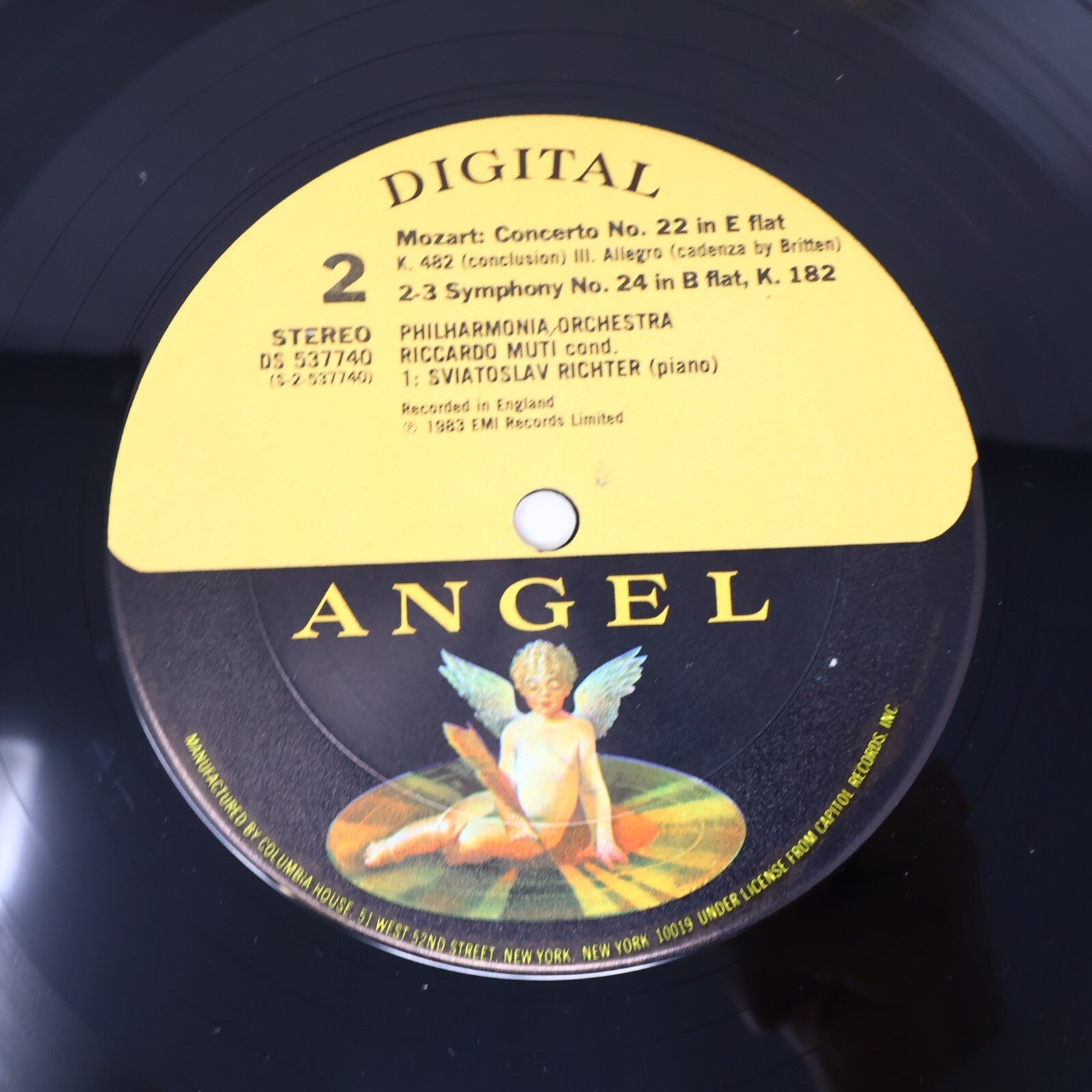 Riccardo Muti Sviatoslav Richter Wolfgang Amadeus Mozart Record DS 537740 EMI