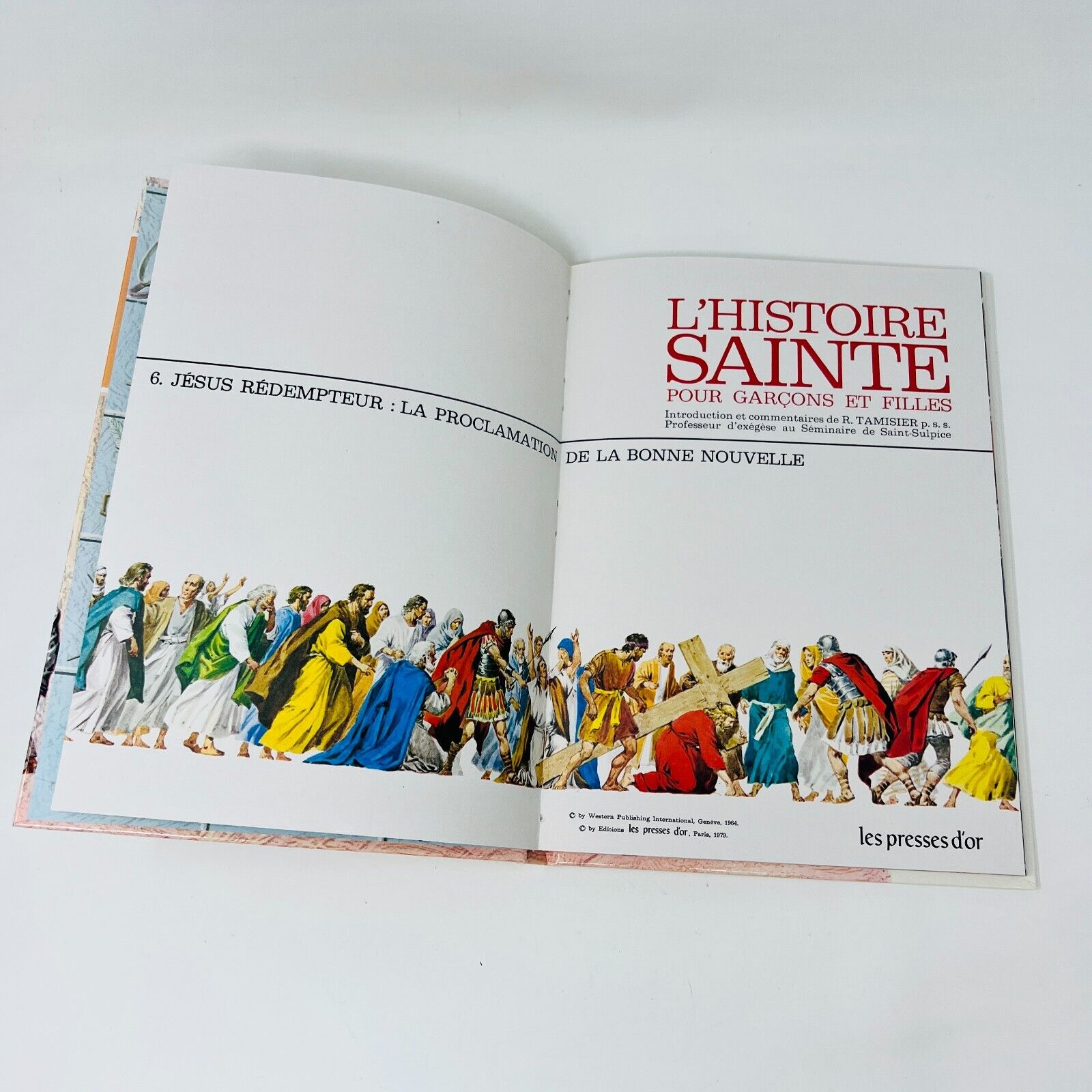 1963 Coffret L'Histoire Sainte pour Garçons et Filles #1-6 Complet Presses D'Or