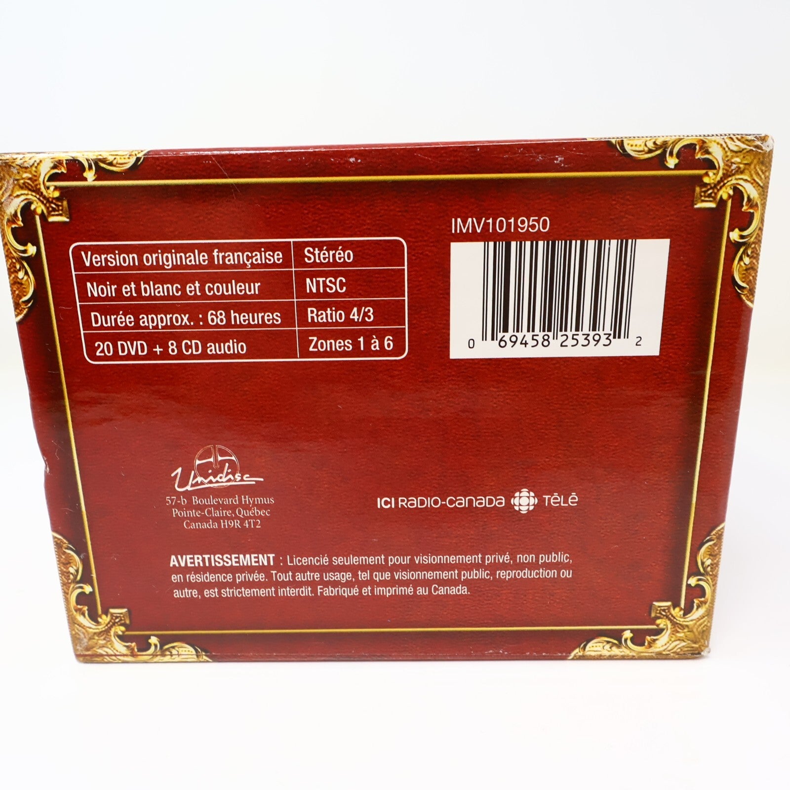 Les Belles Histoires des Pays d'en Haut Coffret 20 DVD/8 CD 4:3 Séraphin/Donalda
