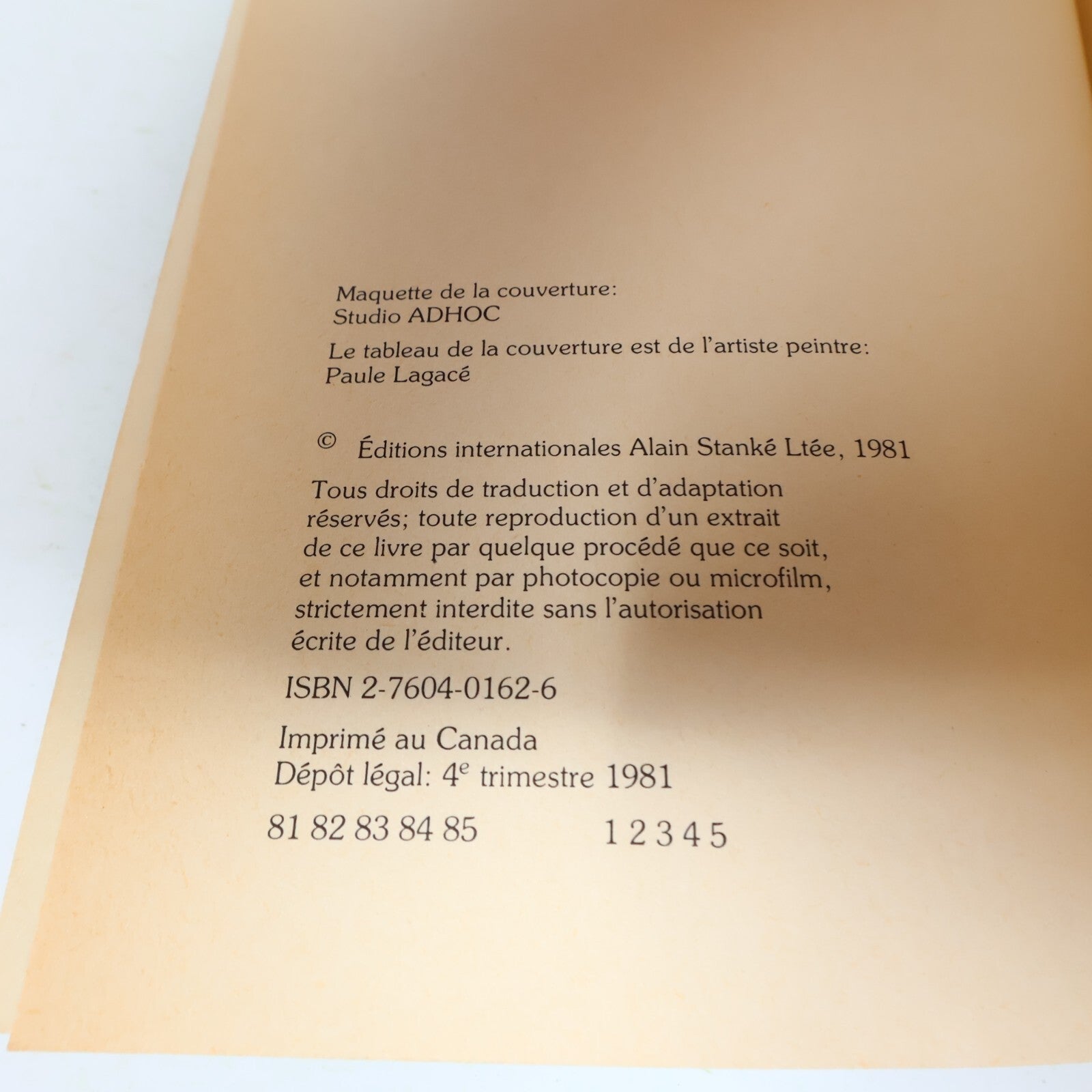 1981 Le Voyageur Distrait Gilles Archambault Stanké Littérature Québécoise Roman