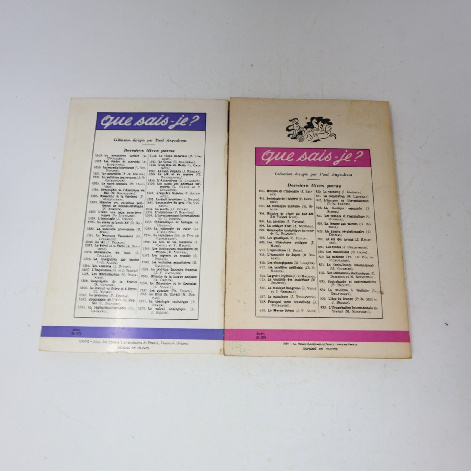 Que Sais-Je? Lot 26 Livres Éducation Géographie Société et Culture PUF Français