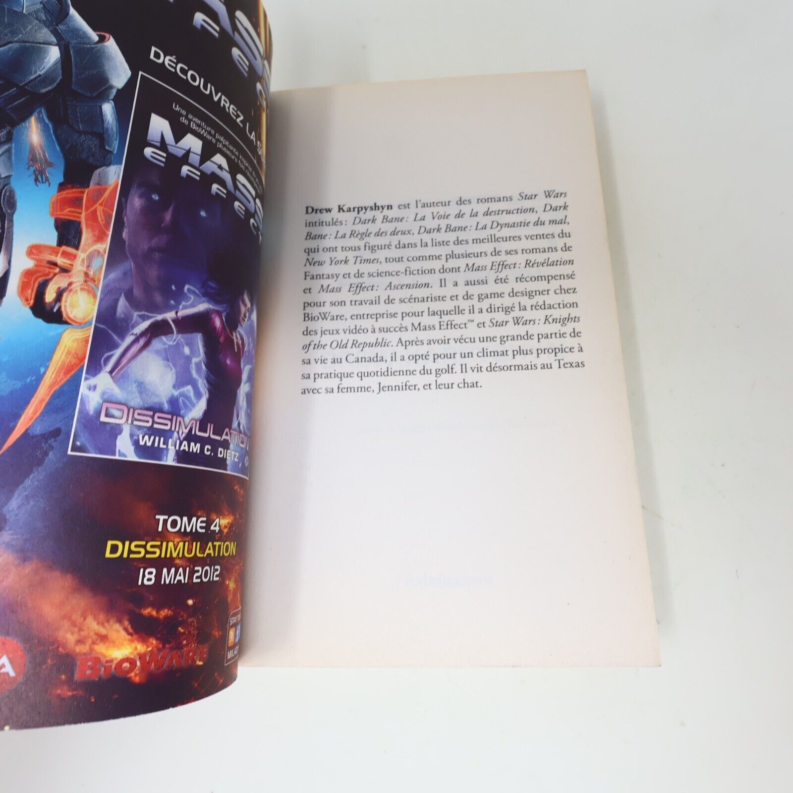 Lot 3 Livres Mass Effect #1-3 Drew Karpyshyn Milady Science-Fiction Français PB